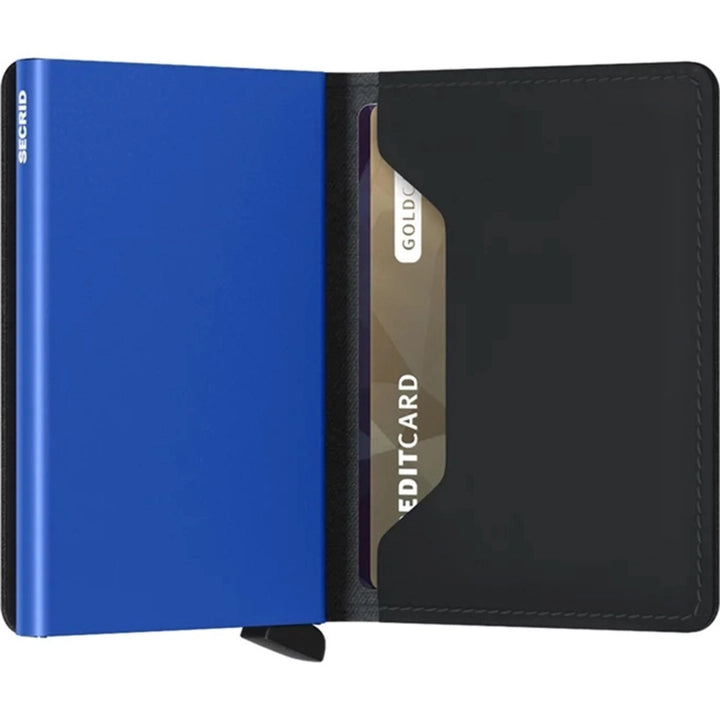 SECRID MINIWALLET MATTE BLACK BLUE