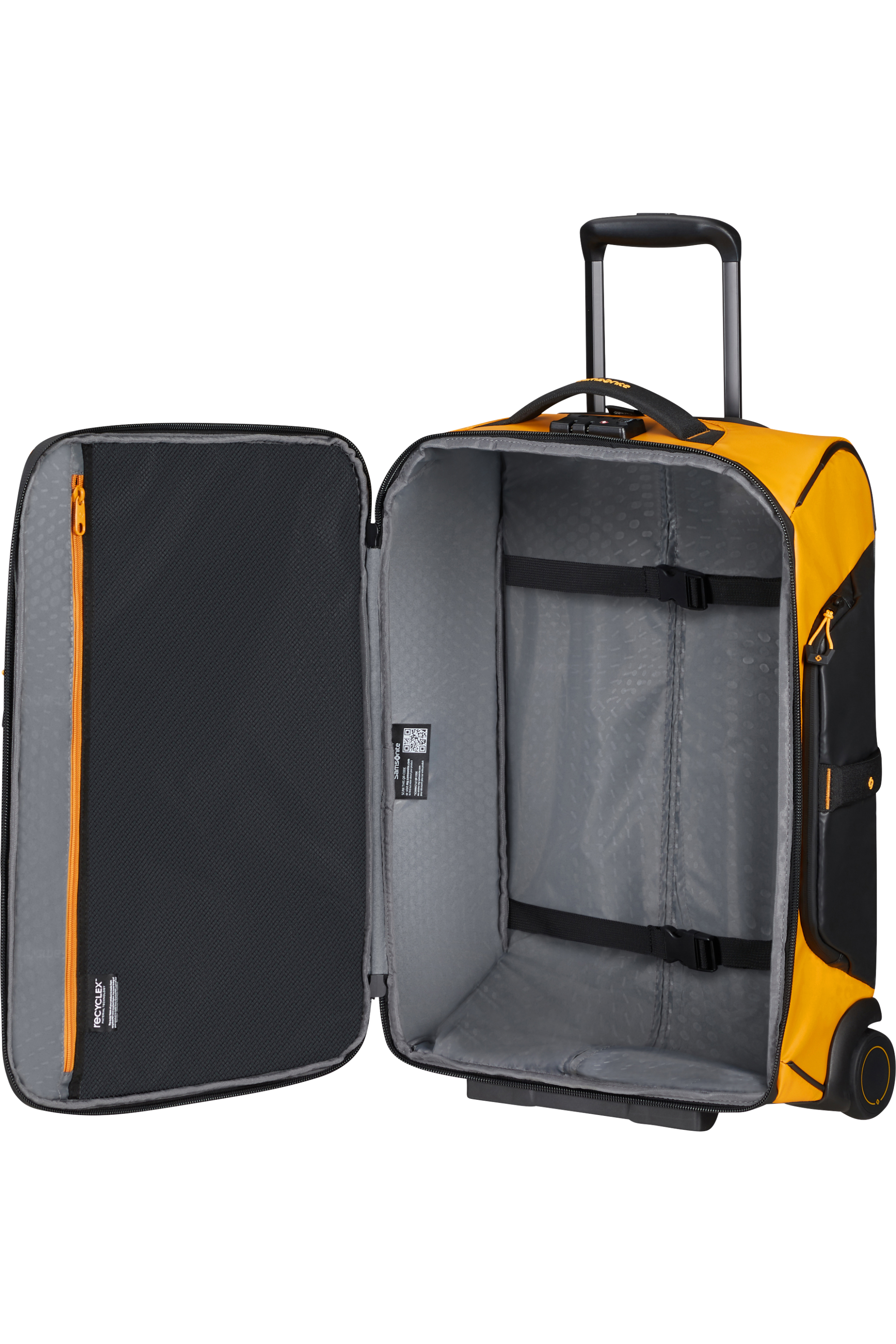 SAMSONITE ECODIVER HANDBAGAGE TROLLEY 55/40/20 YELLOW