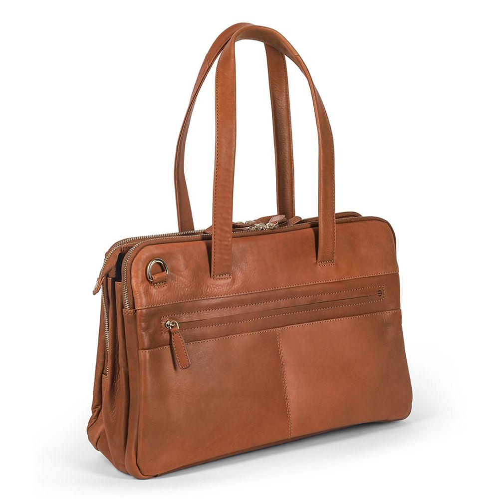 Plevier Hearst Dameslaptoptas 150-3 Cognac 15.6"