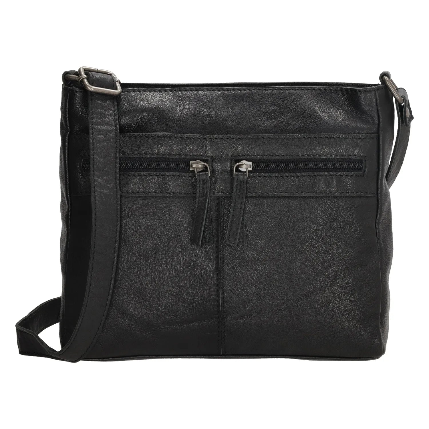 Maspalomas 20419 Zwart Lederen schoudertas