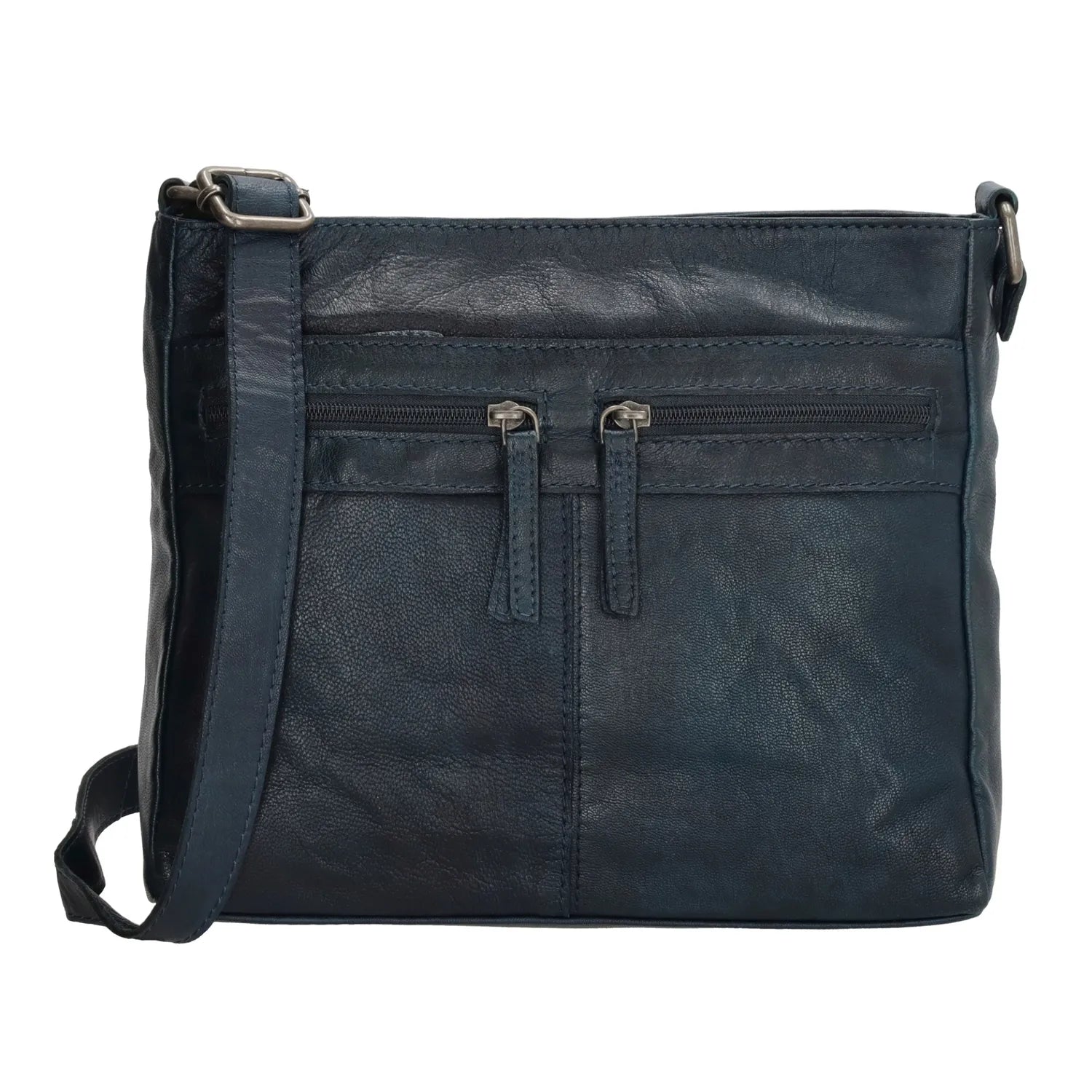 Maspalomas 20419 Blauw Lederen schoudertas