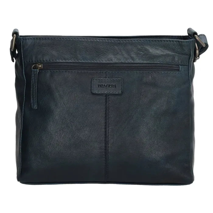Maspalomas 20419 Blauw Lederen schoudertas