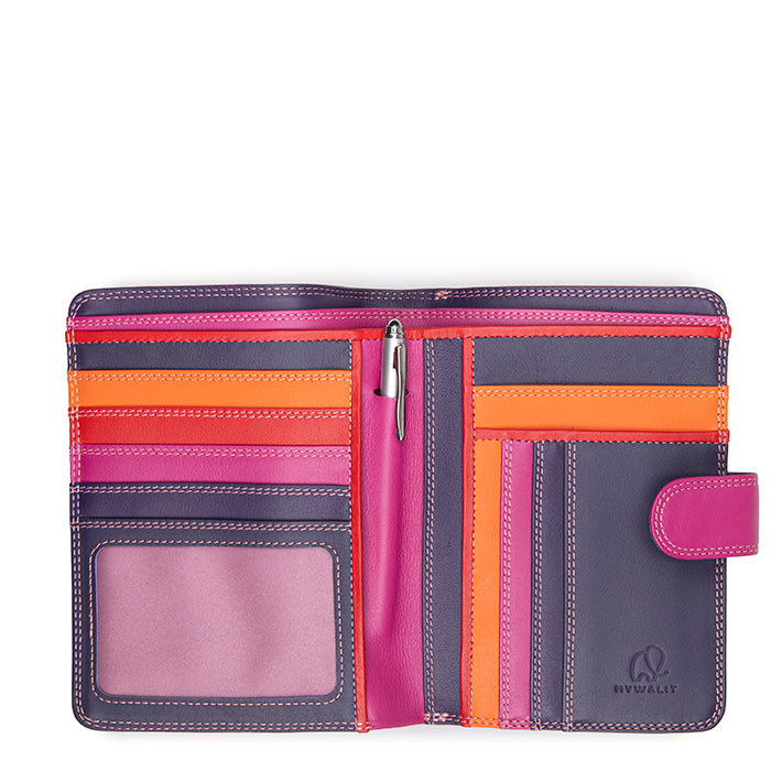 MYWALIT Large Wallet Zip Purse Sangria Multi 229-75