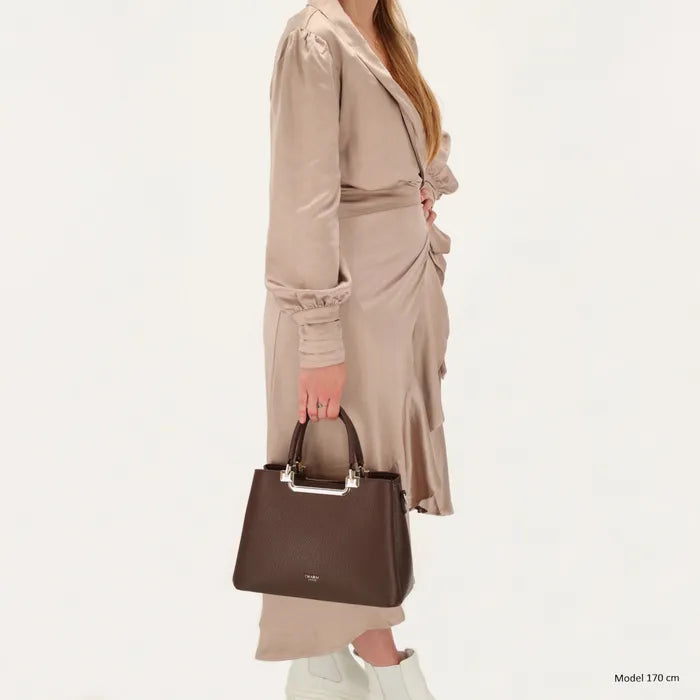 Charm London Lucca Handtas Donker bruin 24169 097