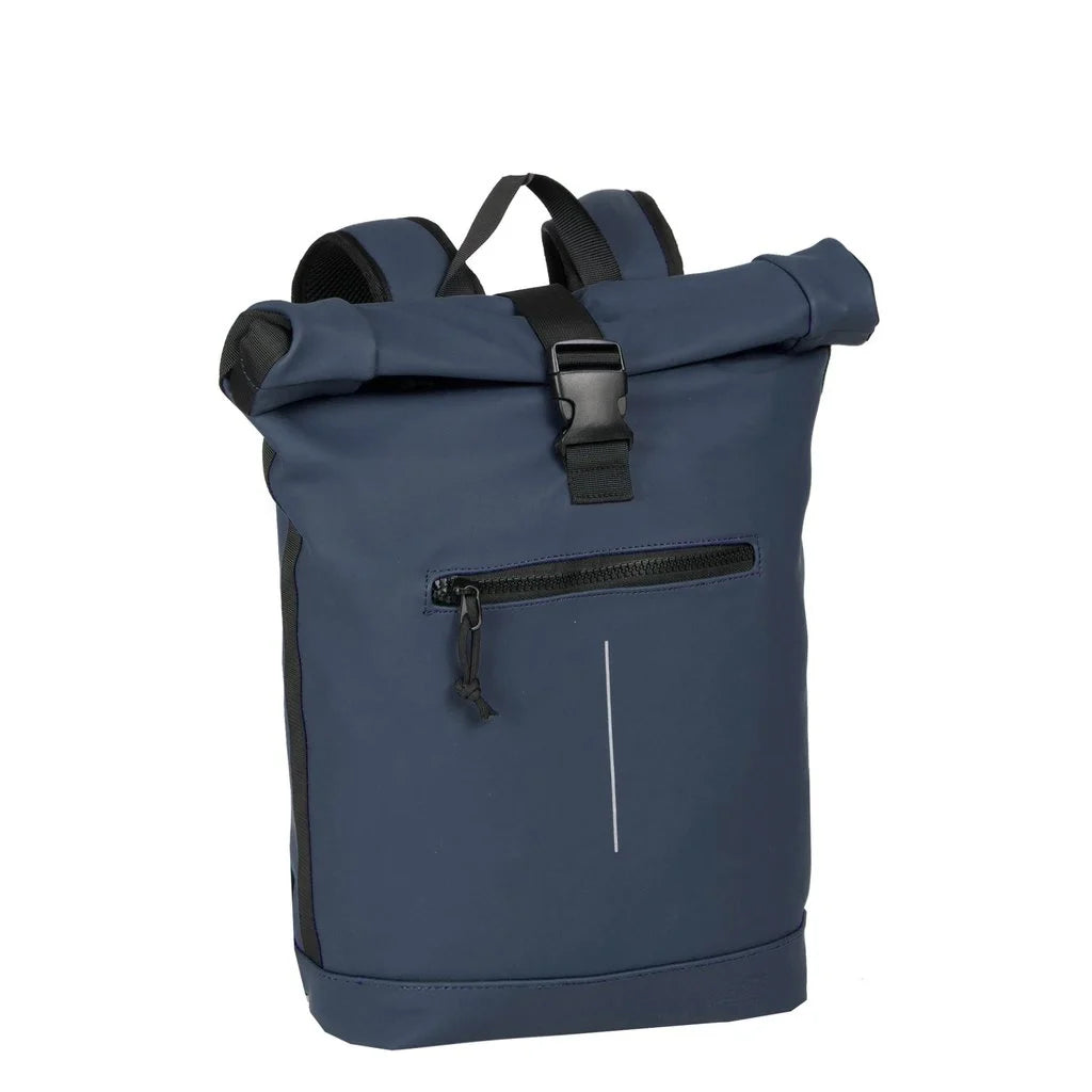 Mart Navy Waterproof Rolltop Rugzak 15"