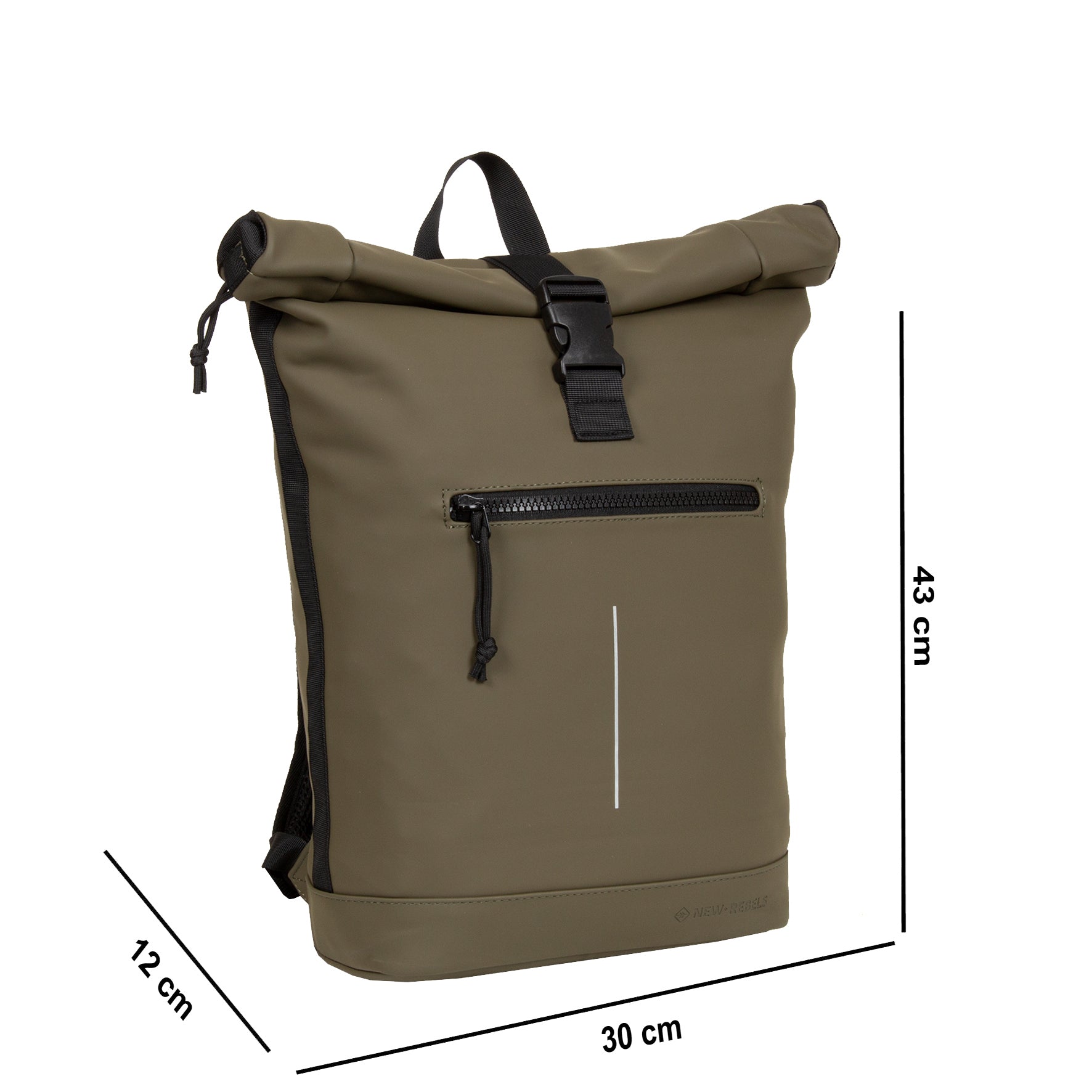 Mart Olijf Waterproof Rolltop Rugzak 15"