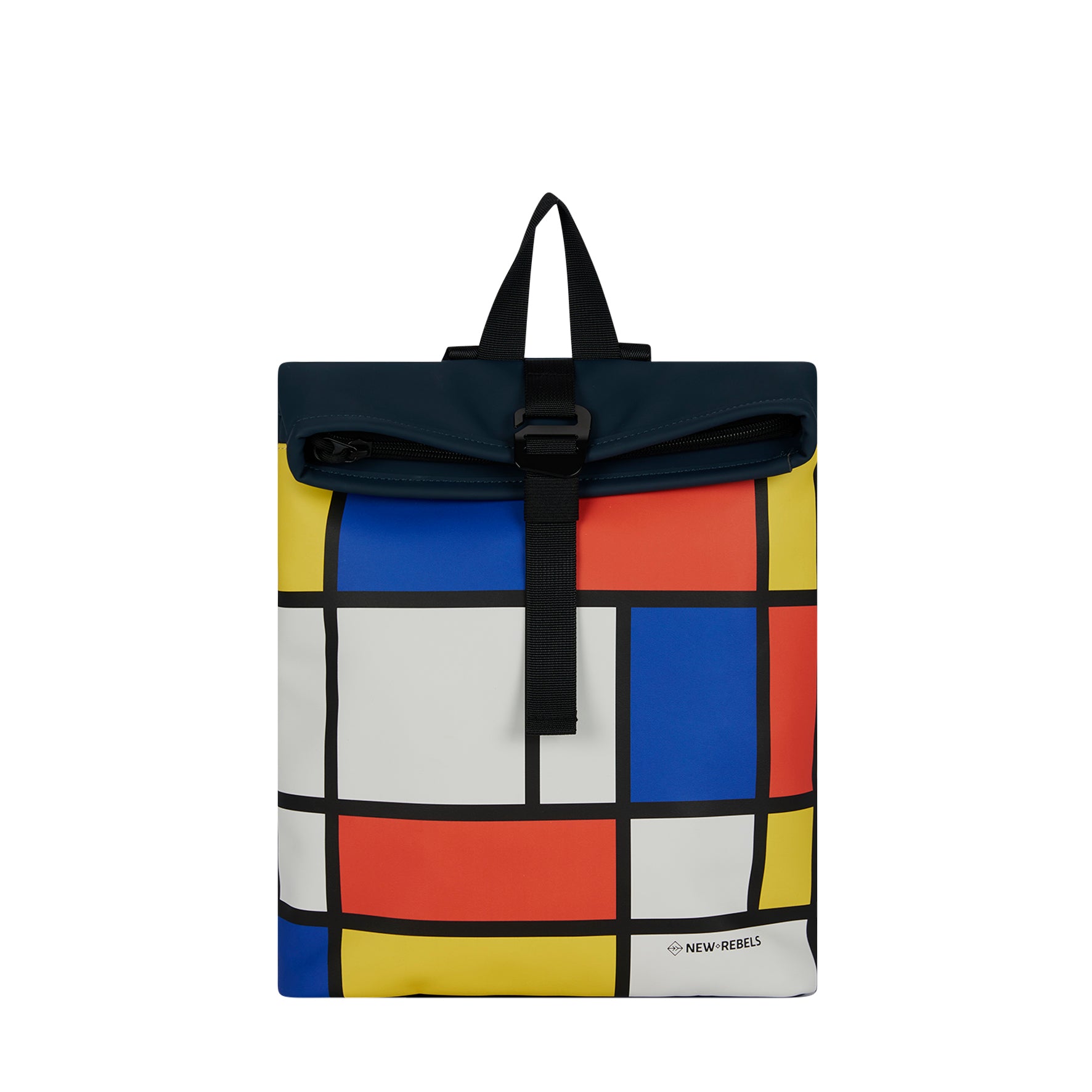 Mart Art LA Mondriaan Rolltop Mini Rugzak