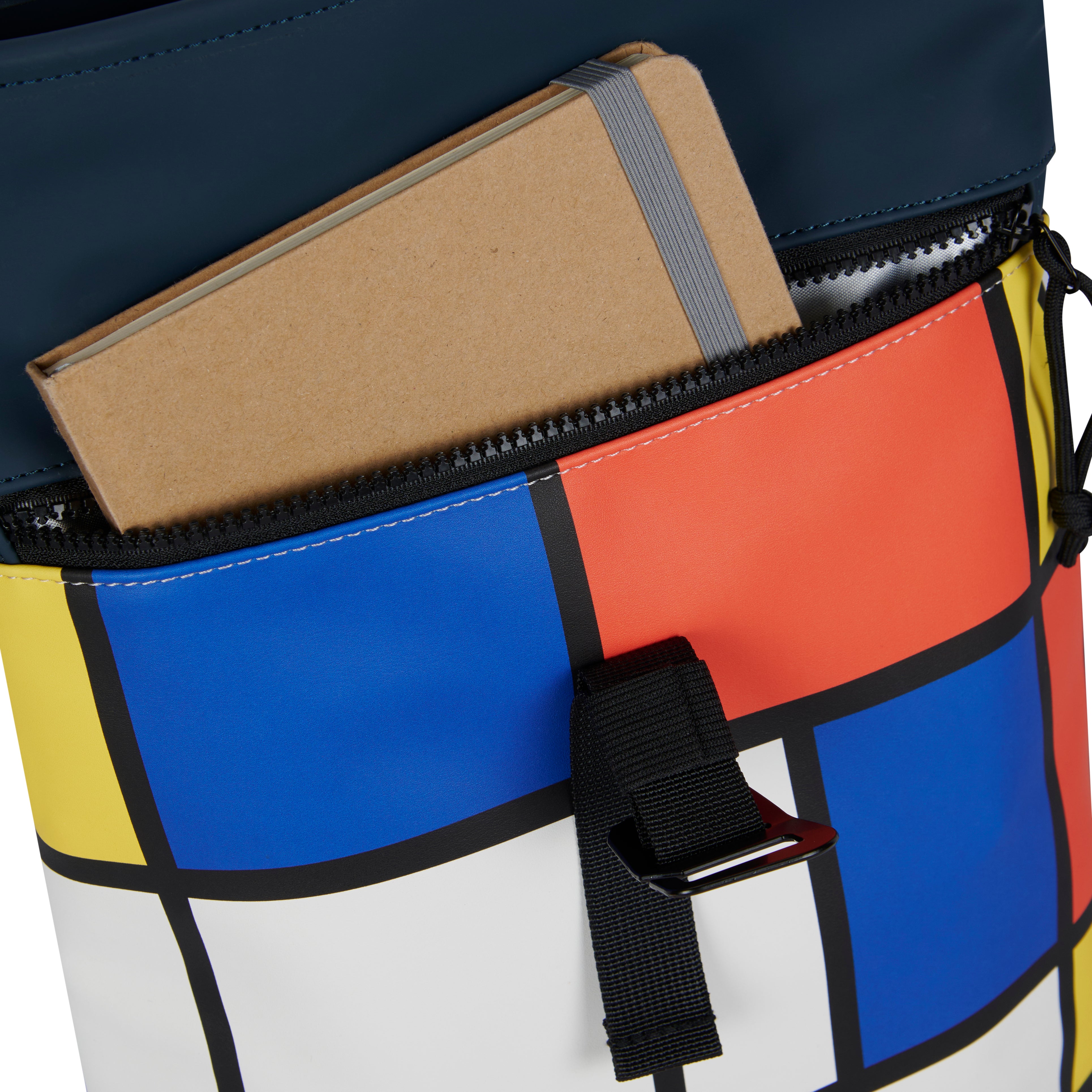 Mart Art LA Mondriaan Rolltop Mini Rugzak