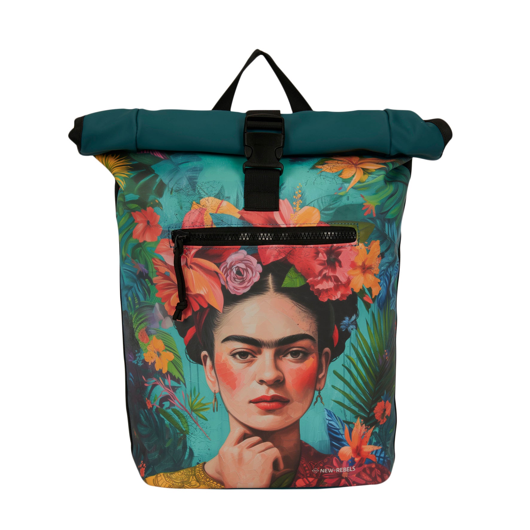 Mart Art New York Flowerhead Waterproof Rolltop Rugzak 15.6"