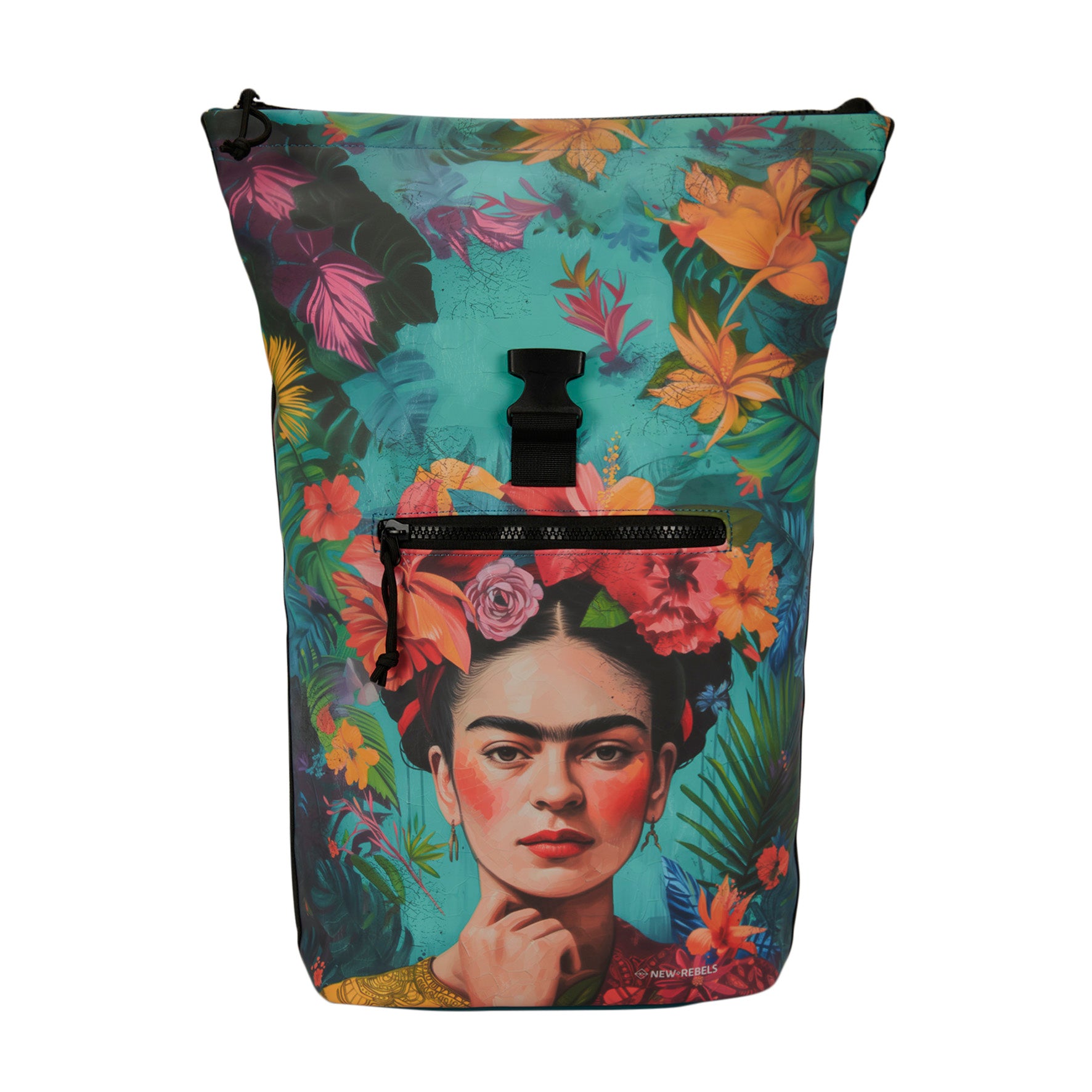 Mart Art New York Flowerhead Waterproof Rolltop Rugzak 15.6"