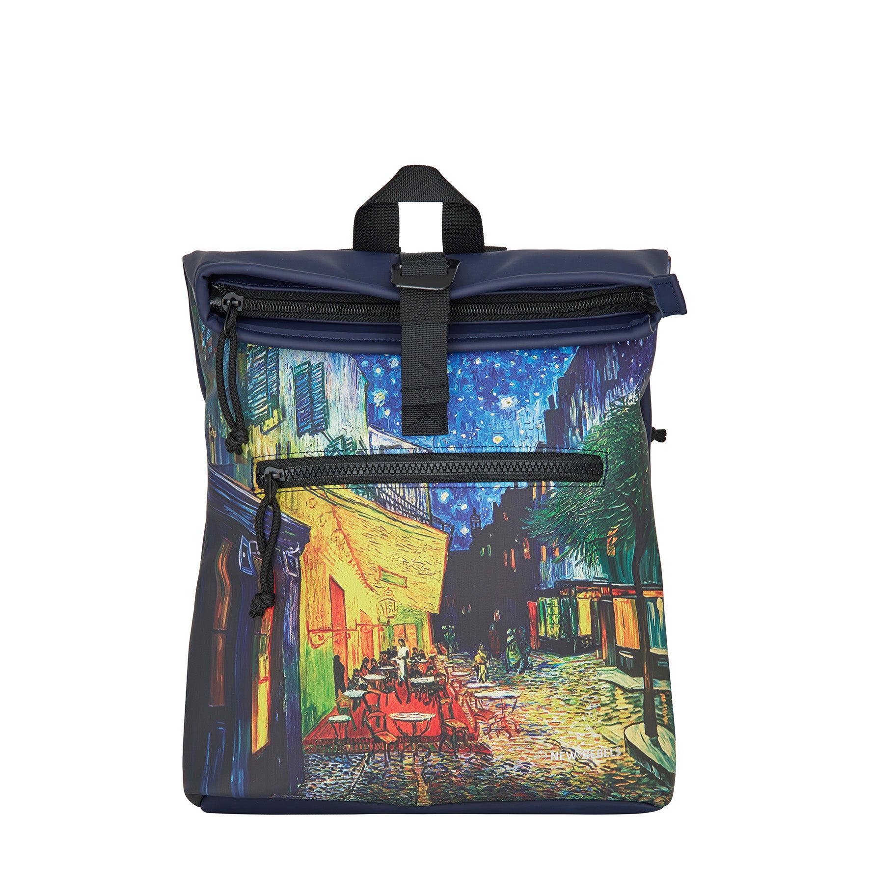 Mart Art LA Café bij Nacht Rolltop Mini Rugzak