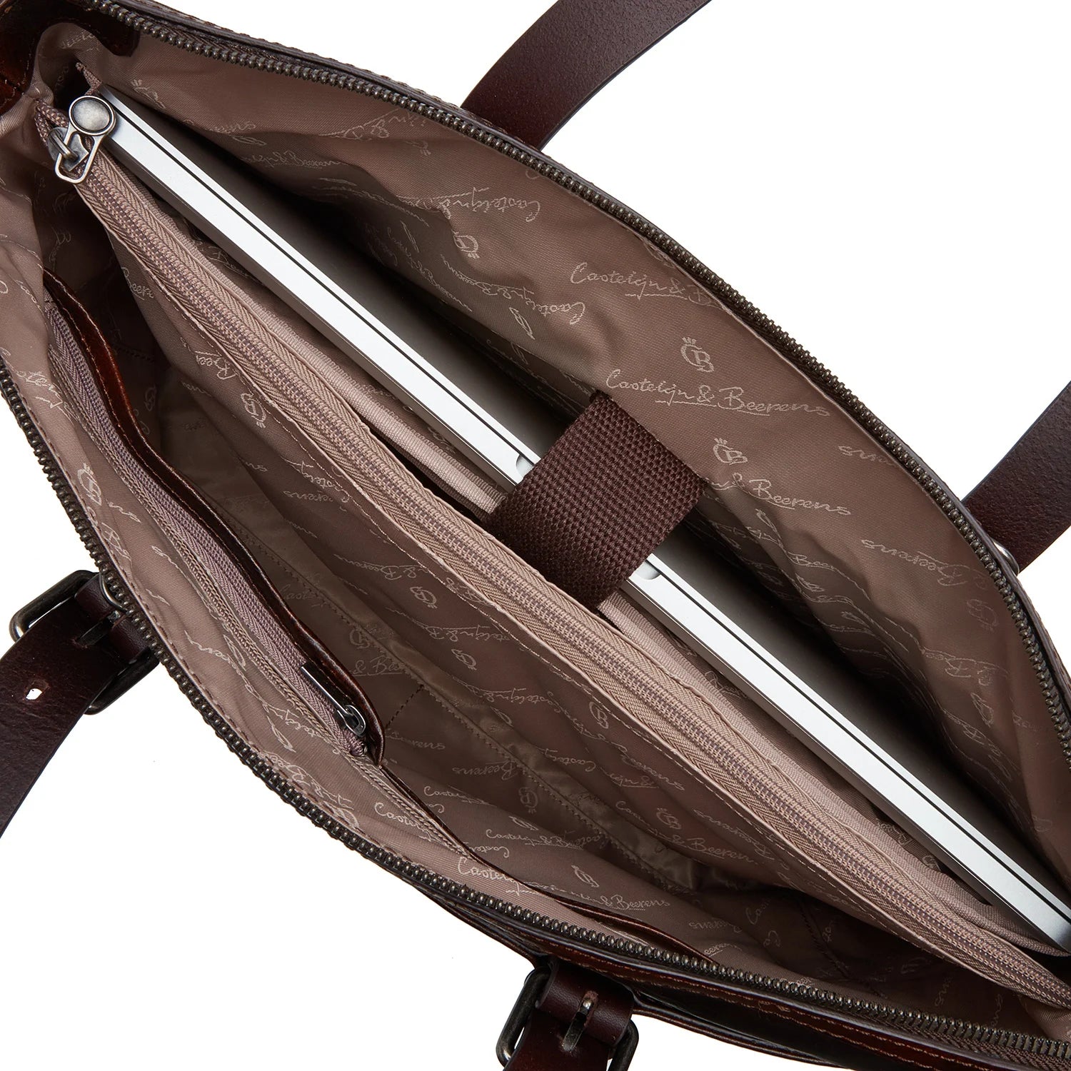 Castelijn & Beerens Rien Dameslaptoptas 529761 Cognac 15.6 Inch