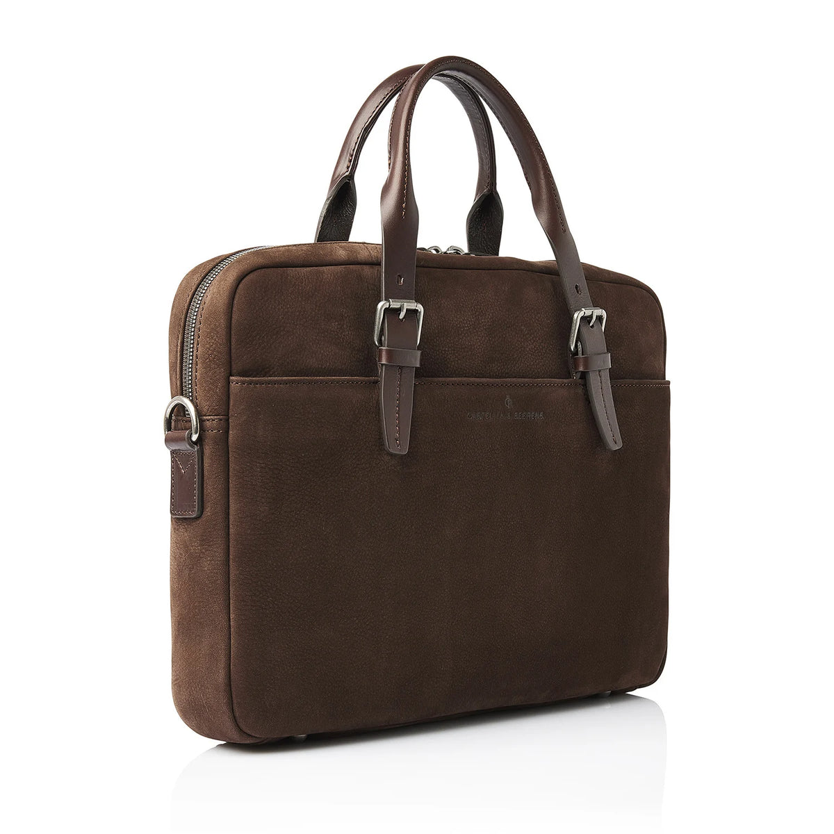Castelijn & Beerens Nubuck Laptoptas 15.6" Veneto 539472 Mocca