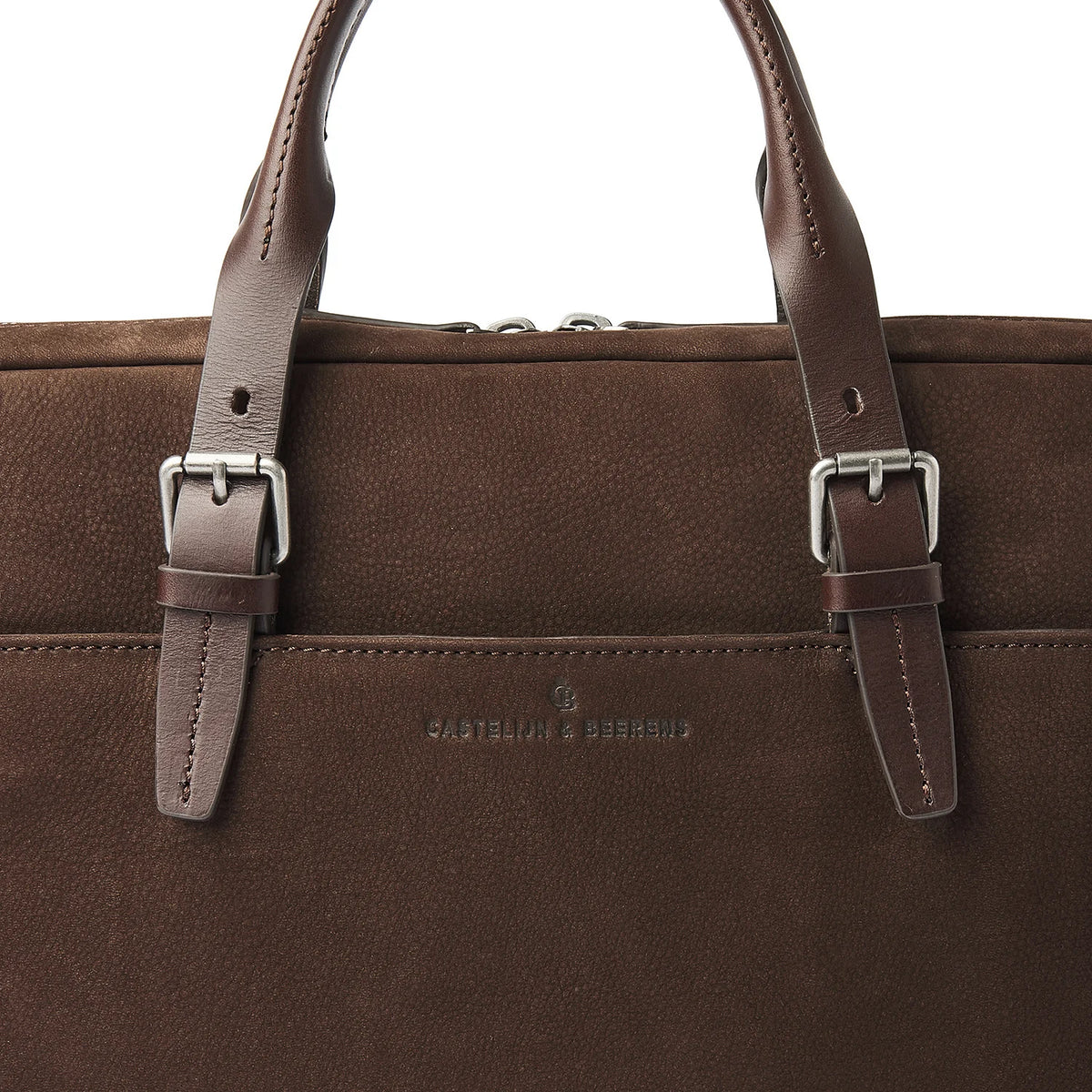 Castelijn & Beerens Nubuck Laptoptas 15.6" Veneto 539472 Mocca