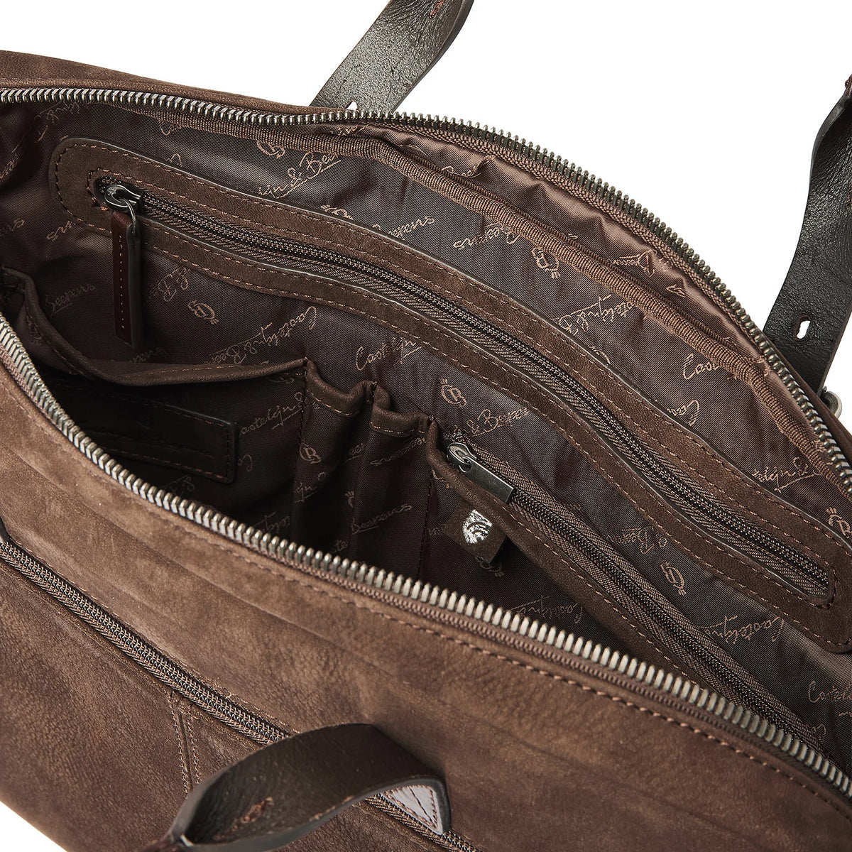 Castelijn & Beerens Nubuck Laptoptas 15.6" Veneto 539472 Mocca