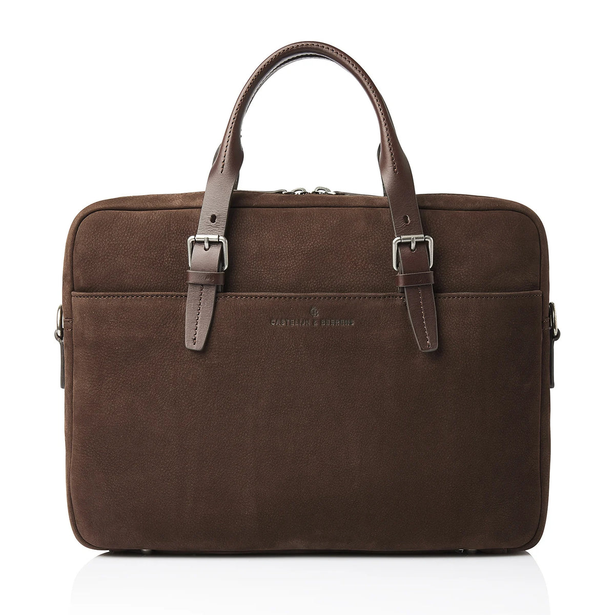 Castelijn & Beerens Nubuck Laptoptas 15.6" Veneto 539472 Mocca