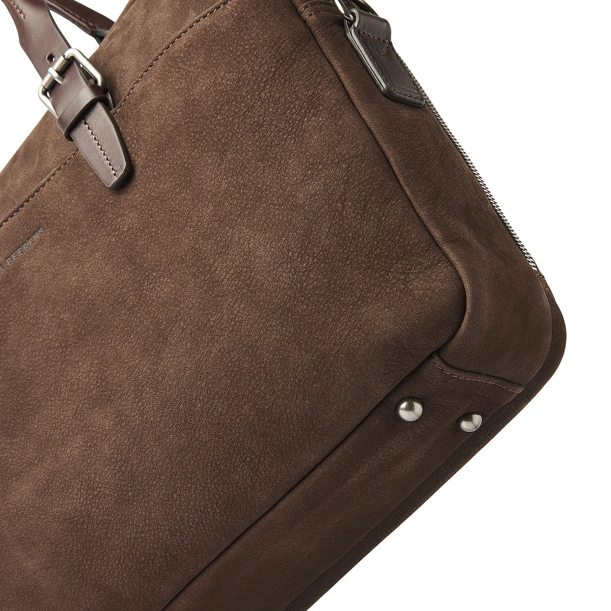 Castelijn & Beerens Nubuck Laptoptas 15.6" Veneto Mocca
