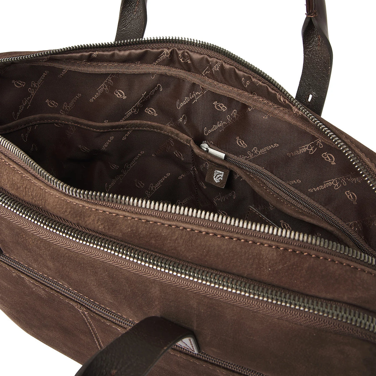 Castelijn & Beerens Nubuck Laptoptas 15.6" Veneto Mocca