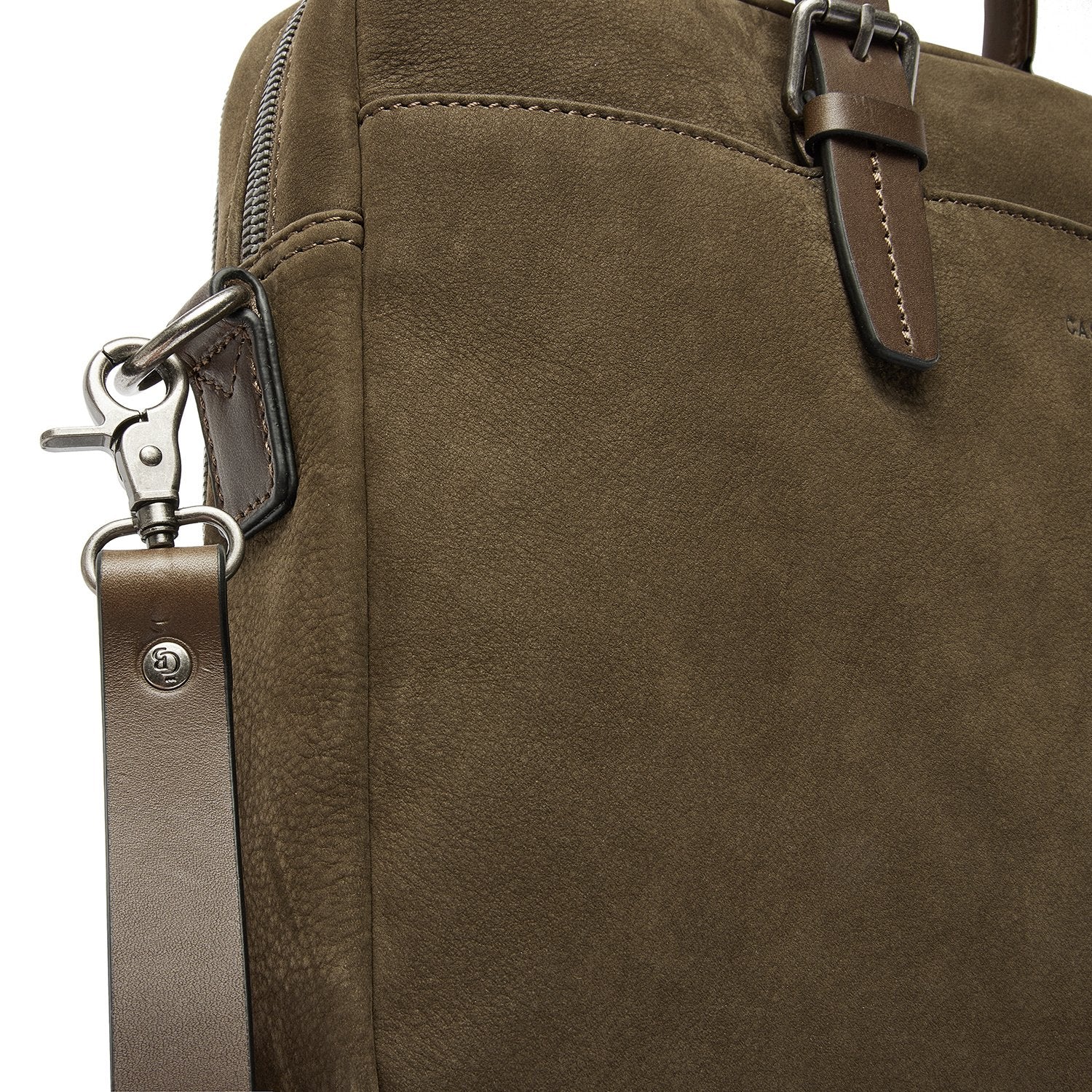 Castelijn & Beerens Nubuck Laptoptas Veneto Groen