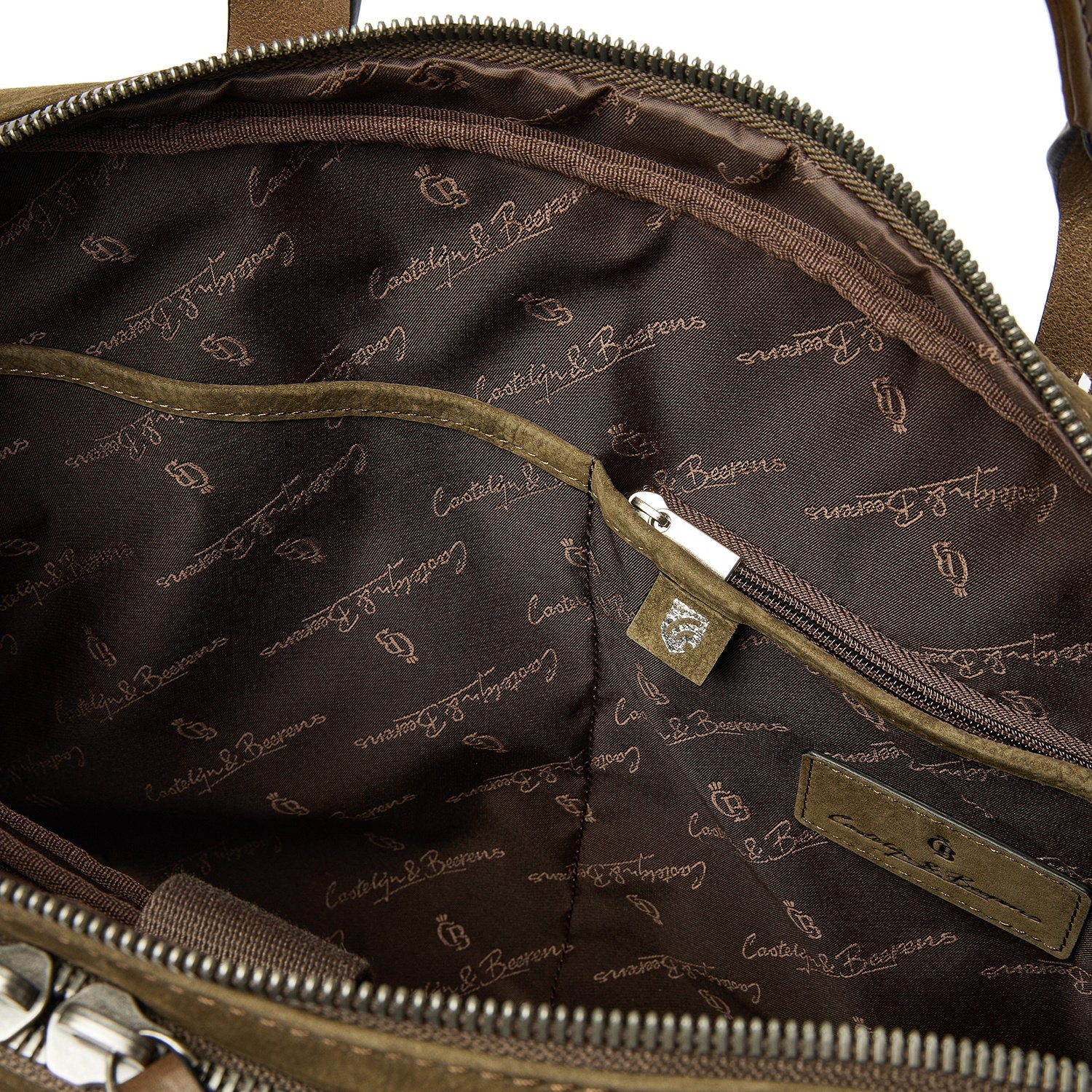 Castelijn & Beerens Nubuck Laptoptas Veneto Groen