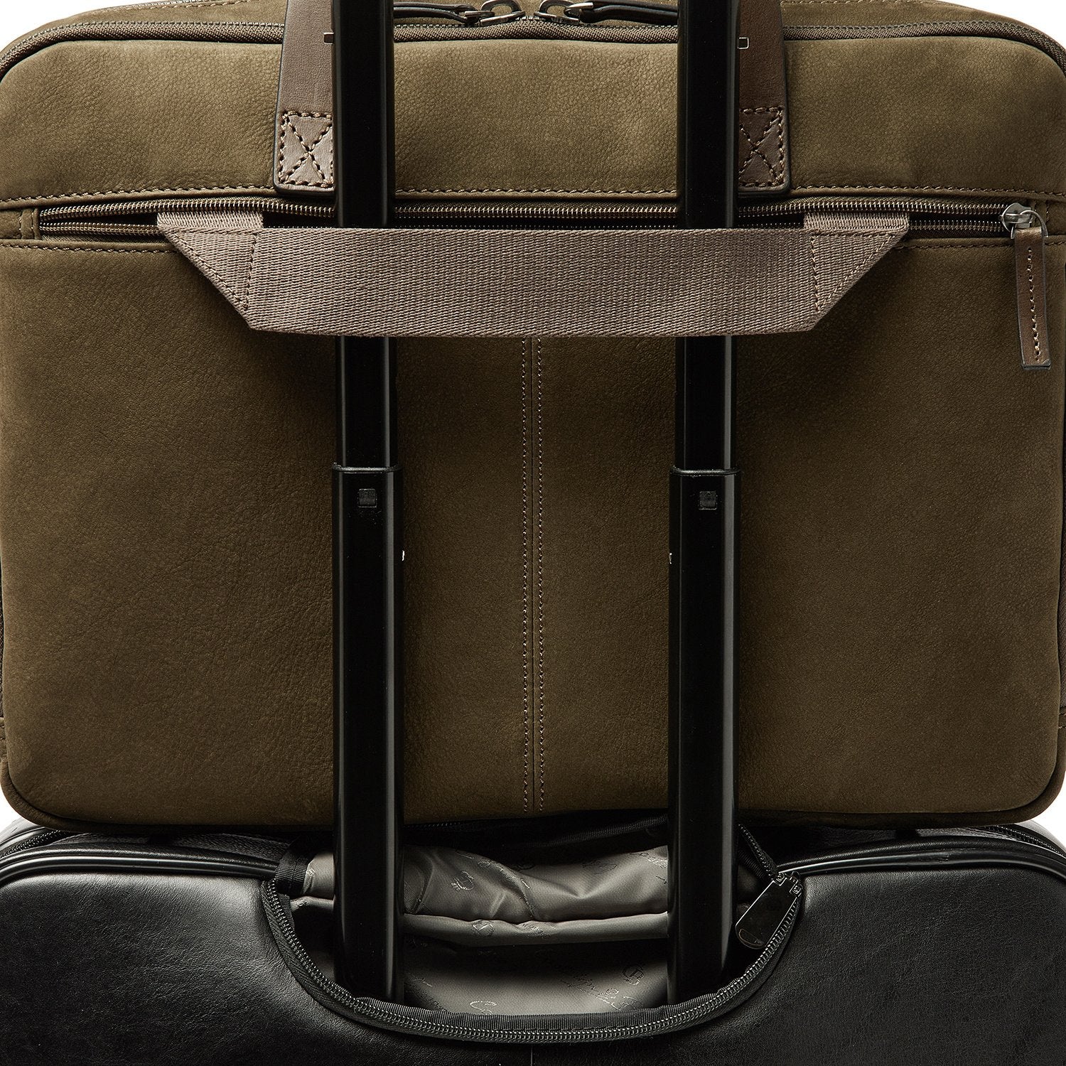 Castelijn & Beerens Nubuck Laptoptas Veneto Groen