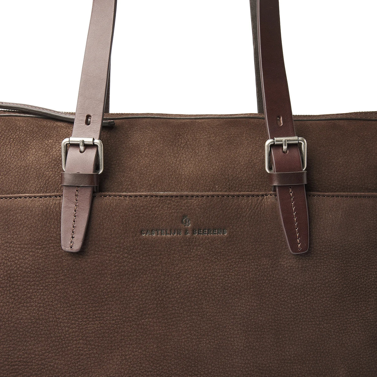 Castelijn & Beerens Nubuck Dameslaptoptas 15.6" Veneto Mocca