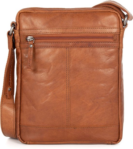 Spikes & Sparrow Leren A5 Crossbodytas – Nebraska – Brandy Cognac 24251N47