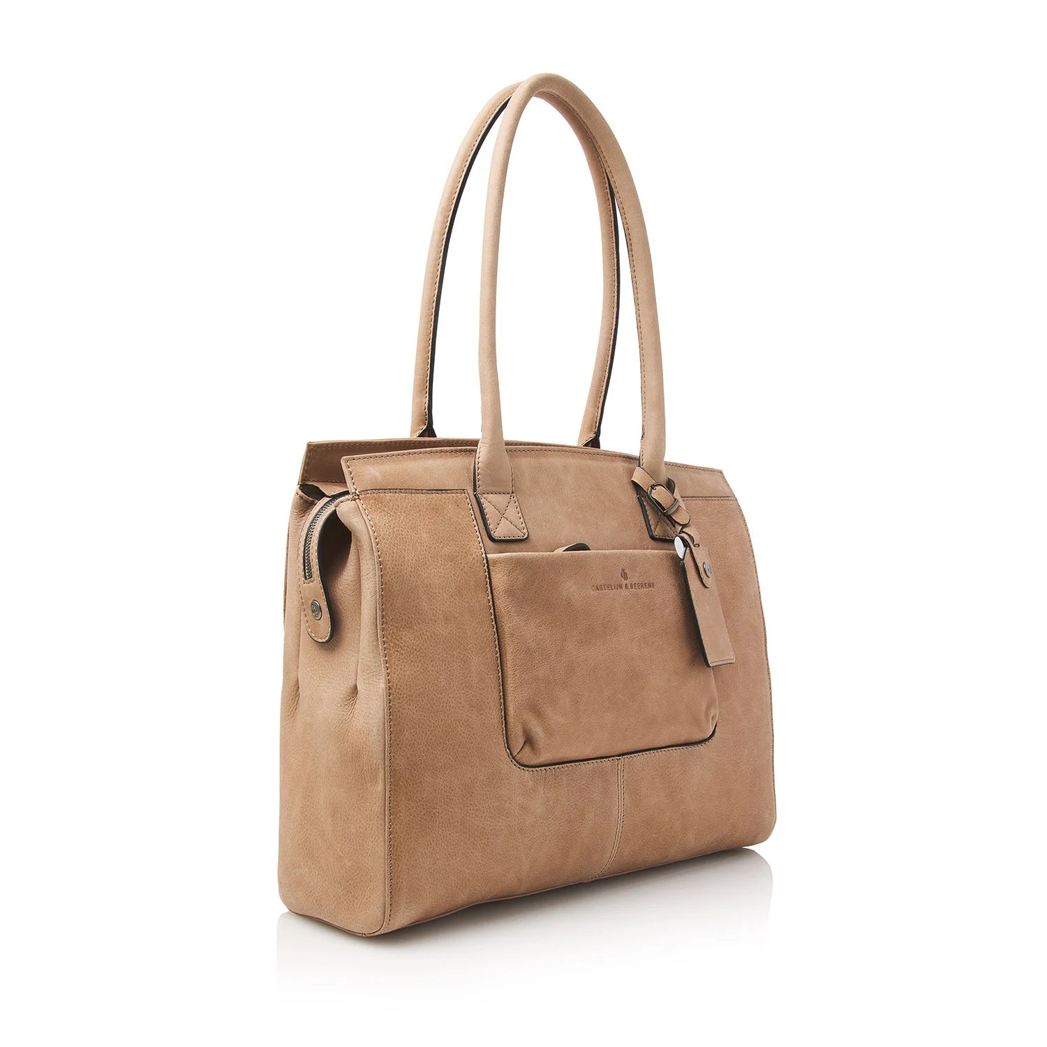 Castelijn & Beerens 729664 Beige Laptoptas 15.6 Inch