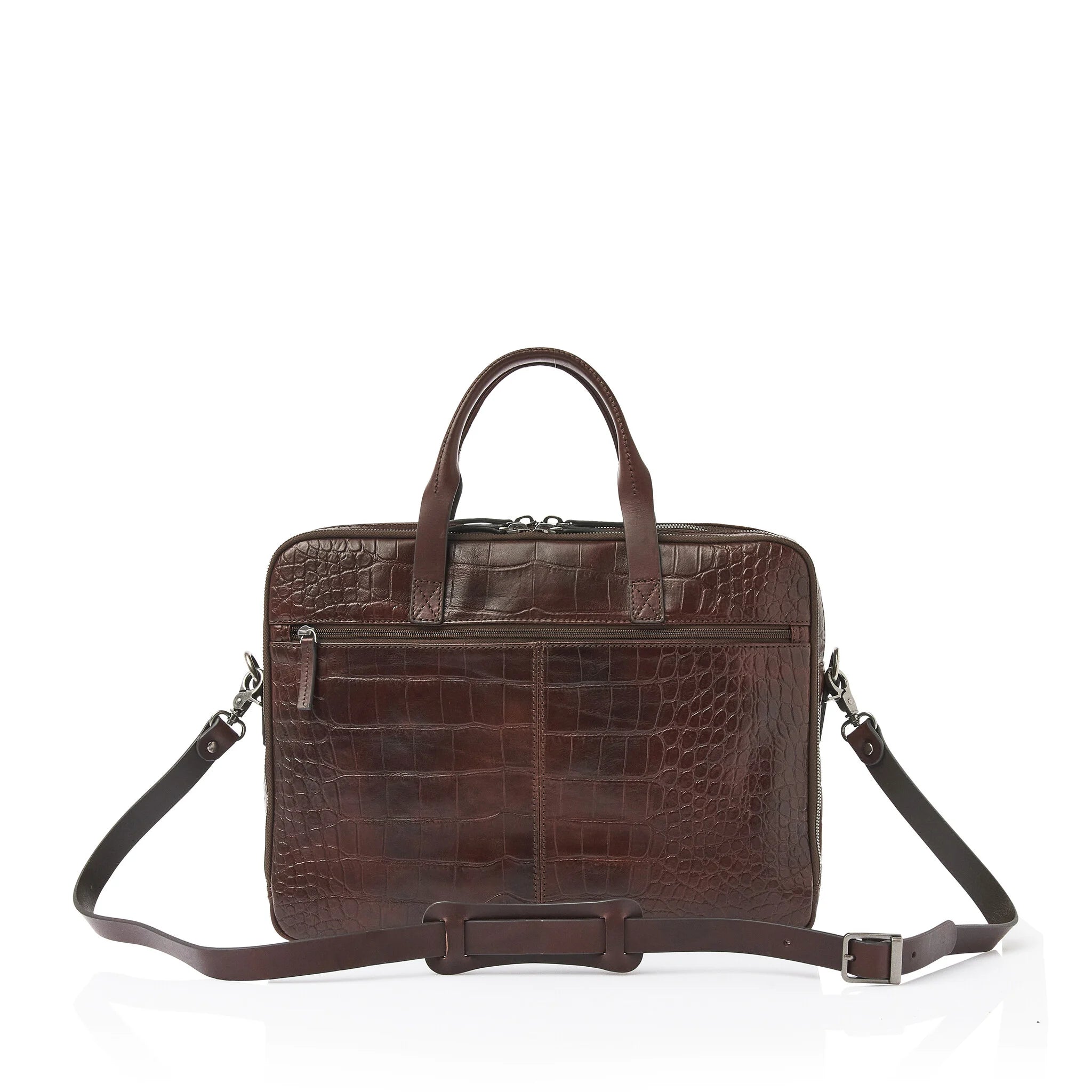 Castelijn en Beerens Limited Maison Laptoptas 15.6" Mocca Croco 80 9473MO