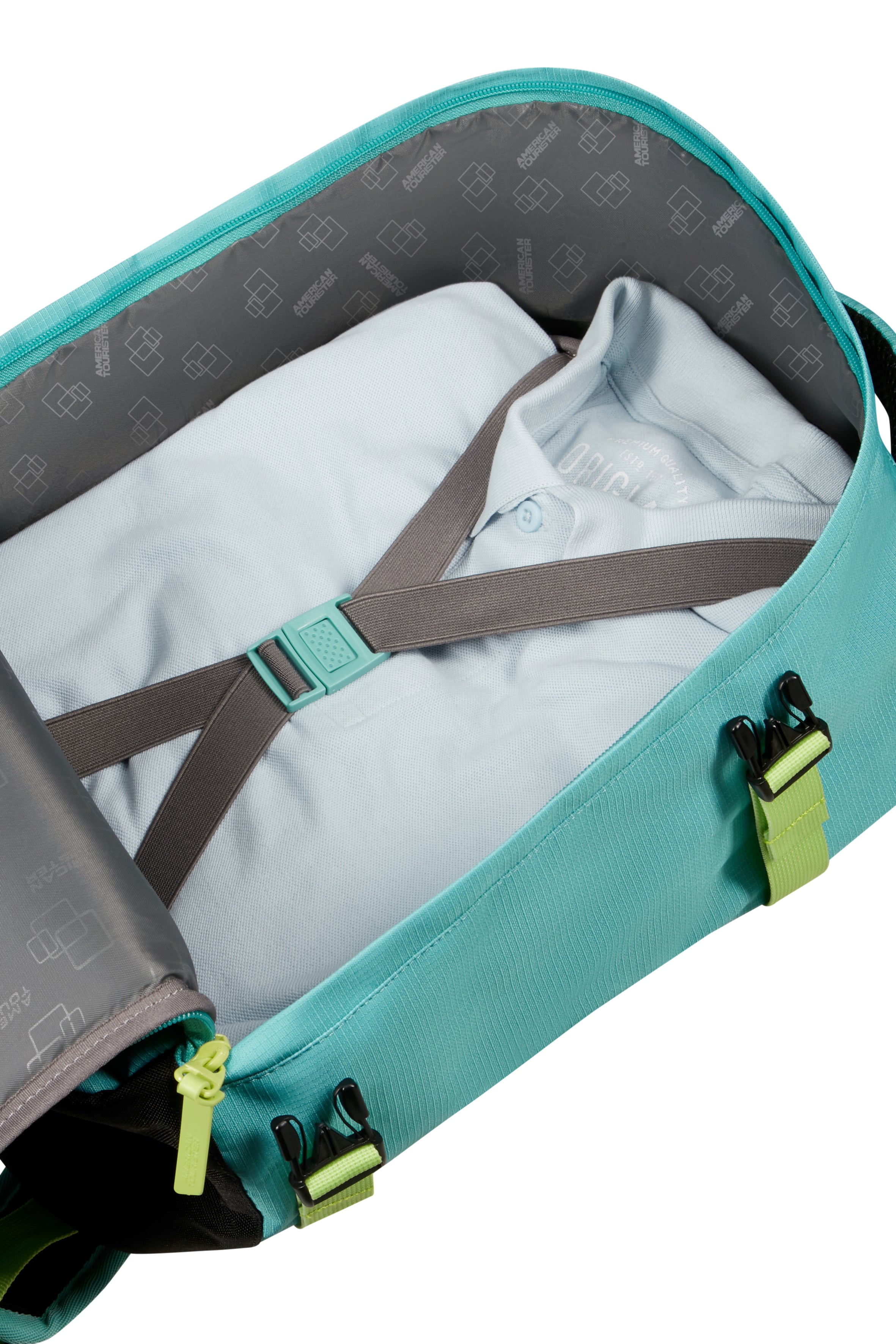American Tourister Underseater Take2Cabin S Dusty Turquoise/Lime 40 x 25 x 20