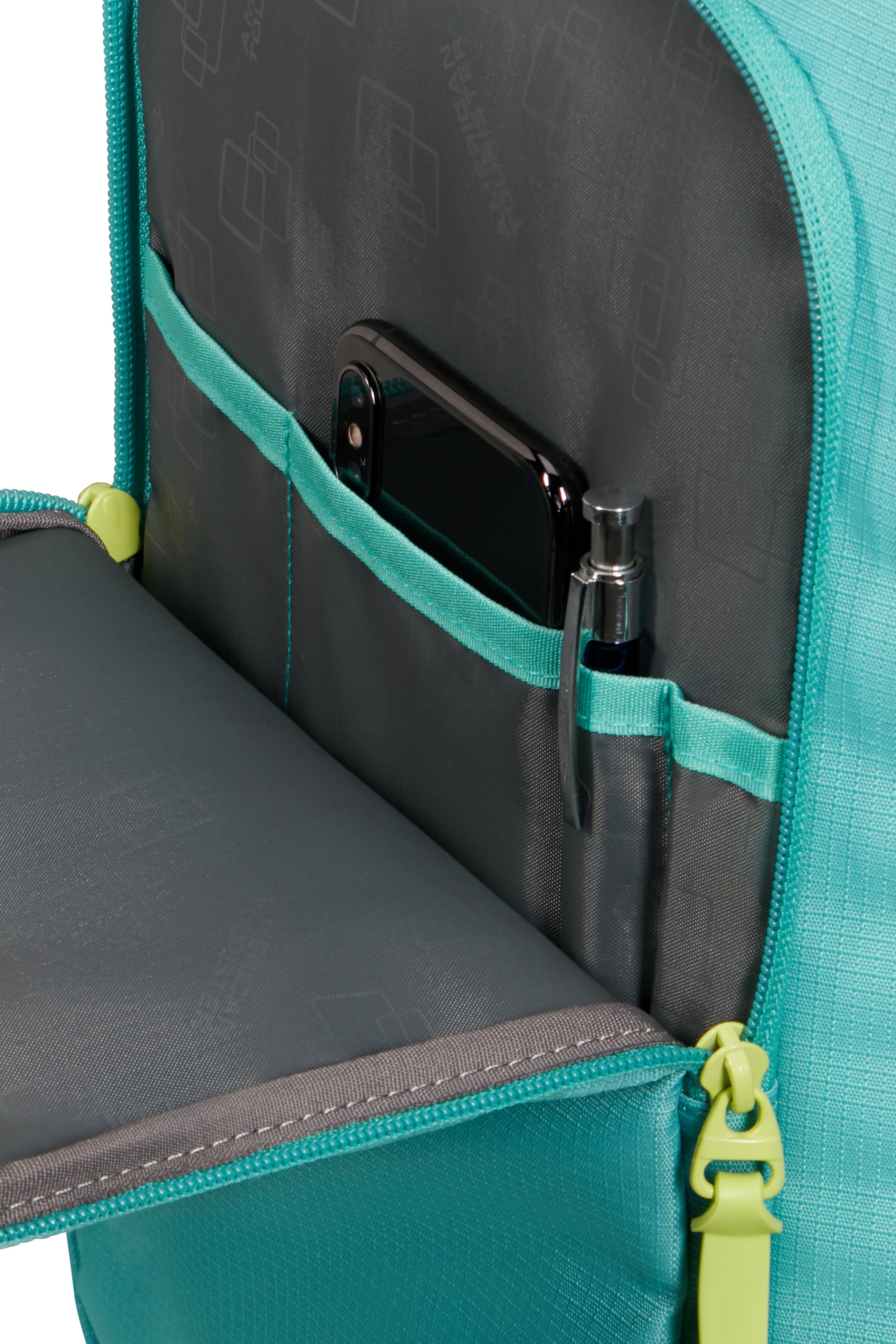 American Tourister Underseater Take2Cabin S Dusty Turquoise/Lime 40 x 25 x 20