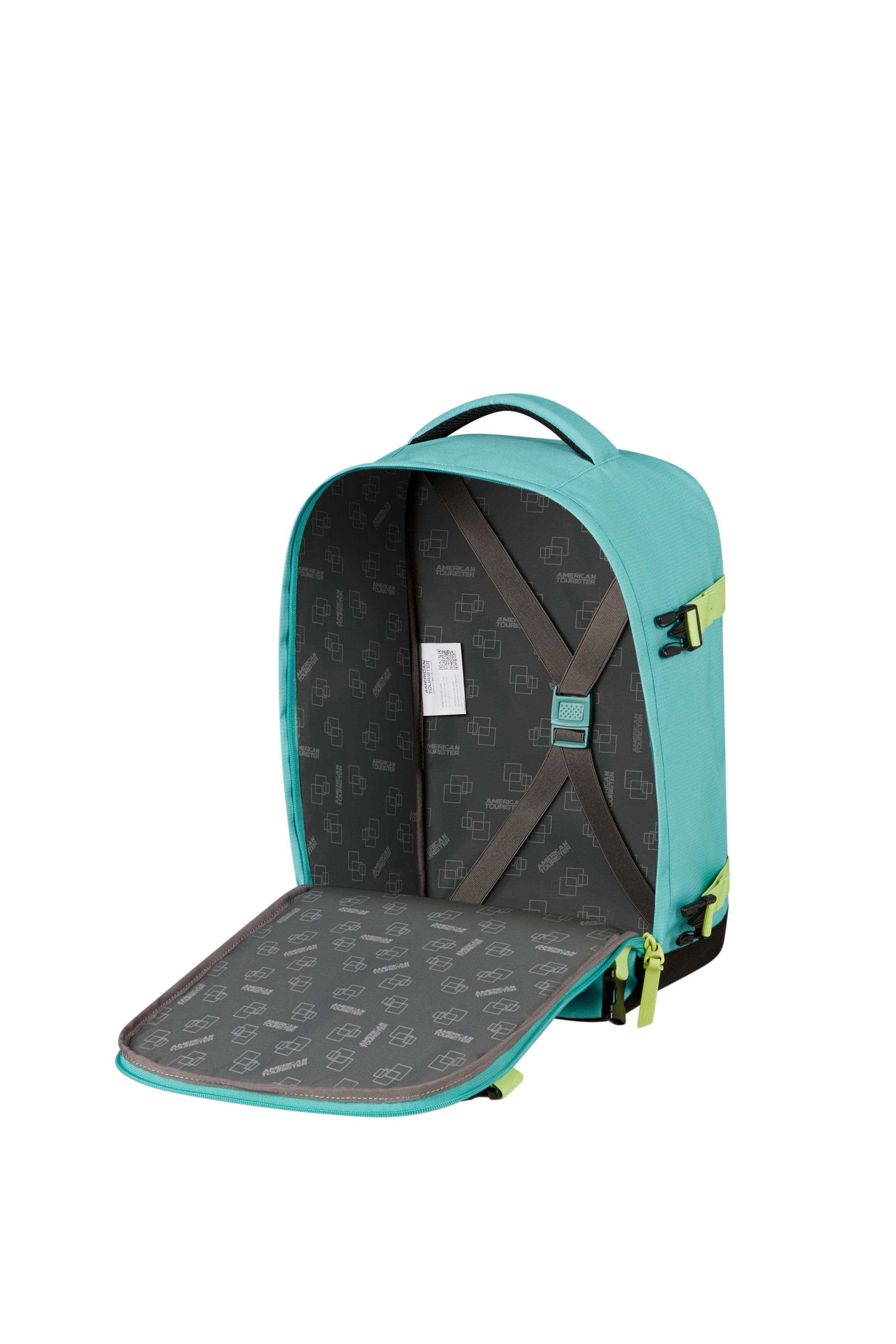 American Tourister Underseater Take2Cabin S Dusty Turquoise/Lime 40 x 25 x 20