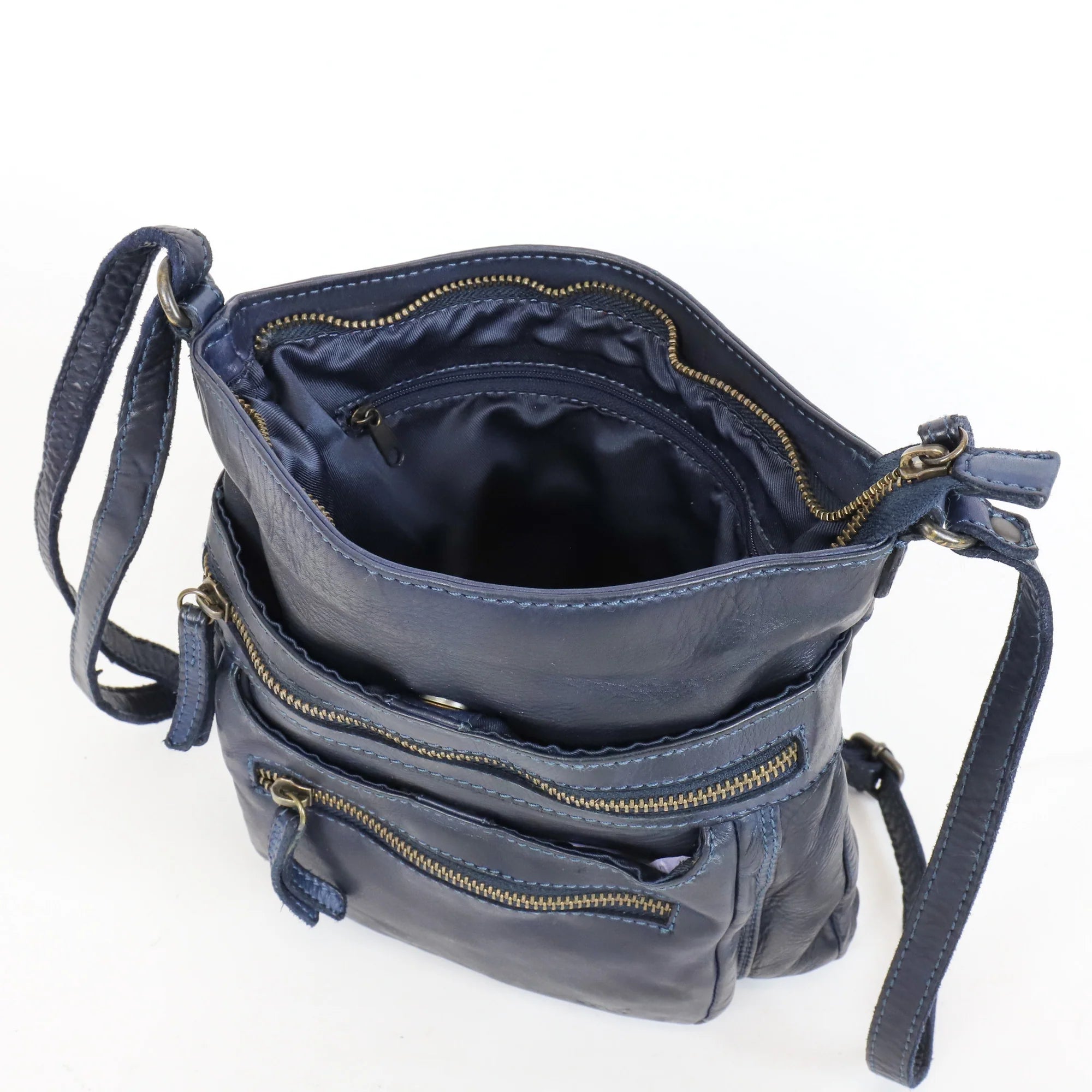 Beardesign Dames schoudertas CL40496 Blauw