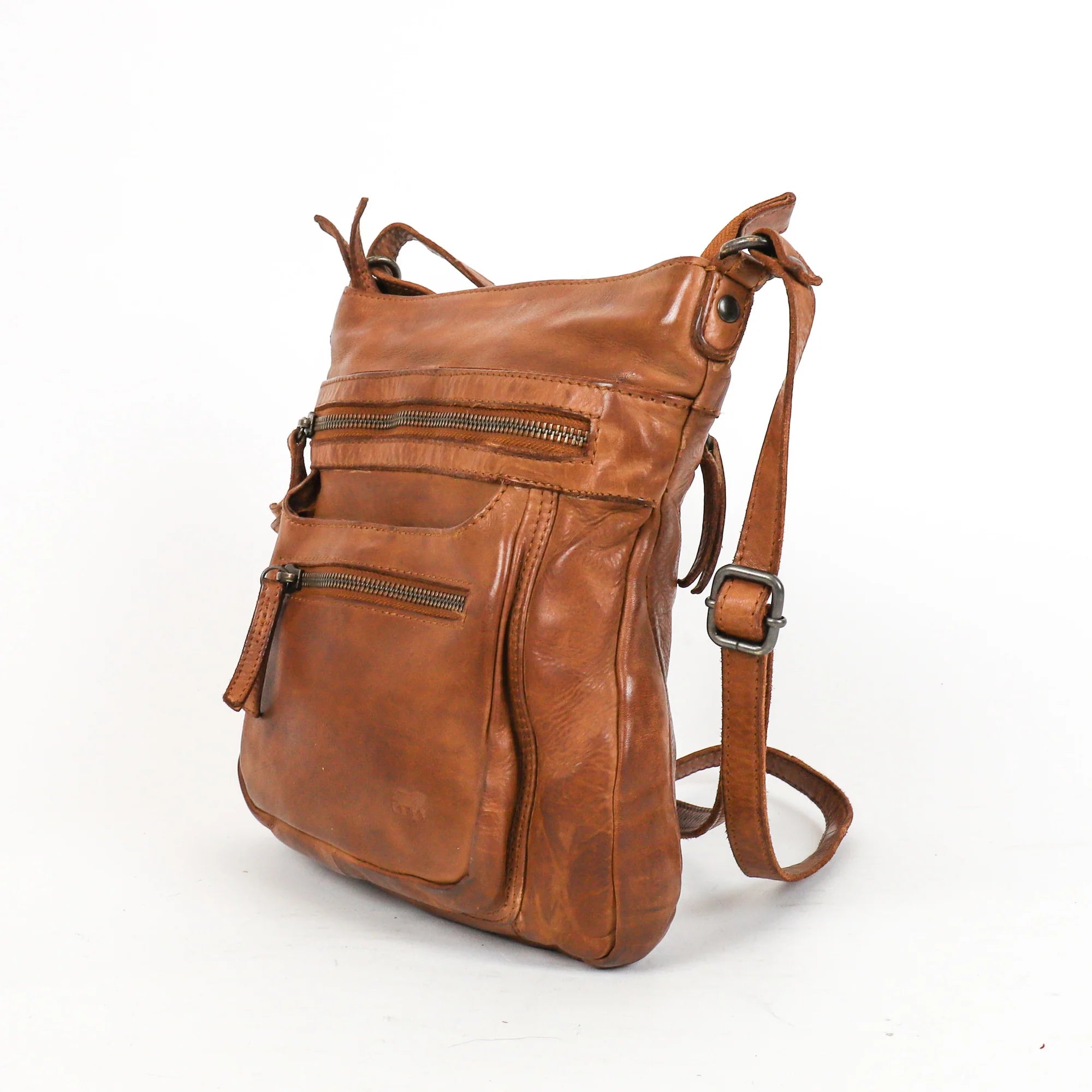 Beardesign Dames schoudertas CL40496 Cognac