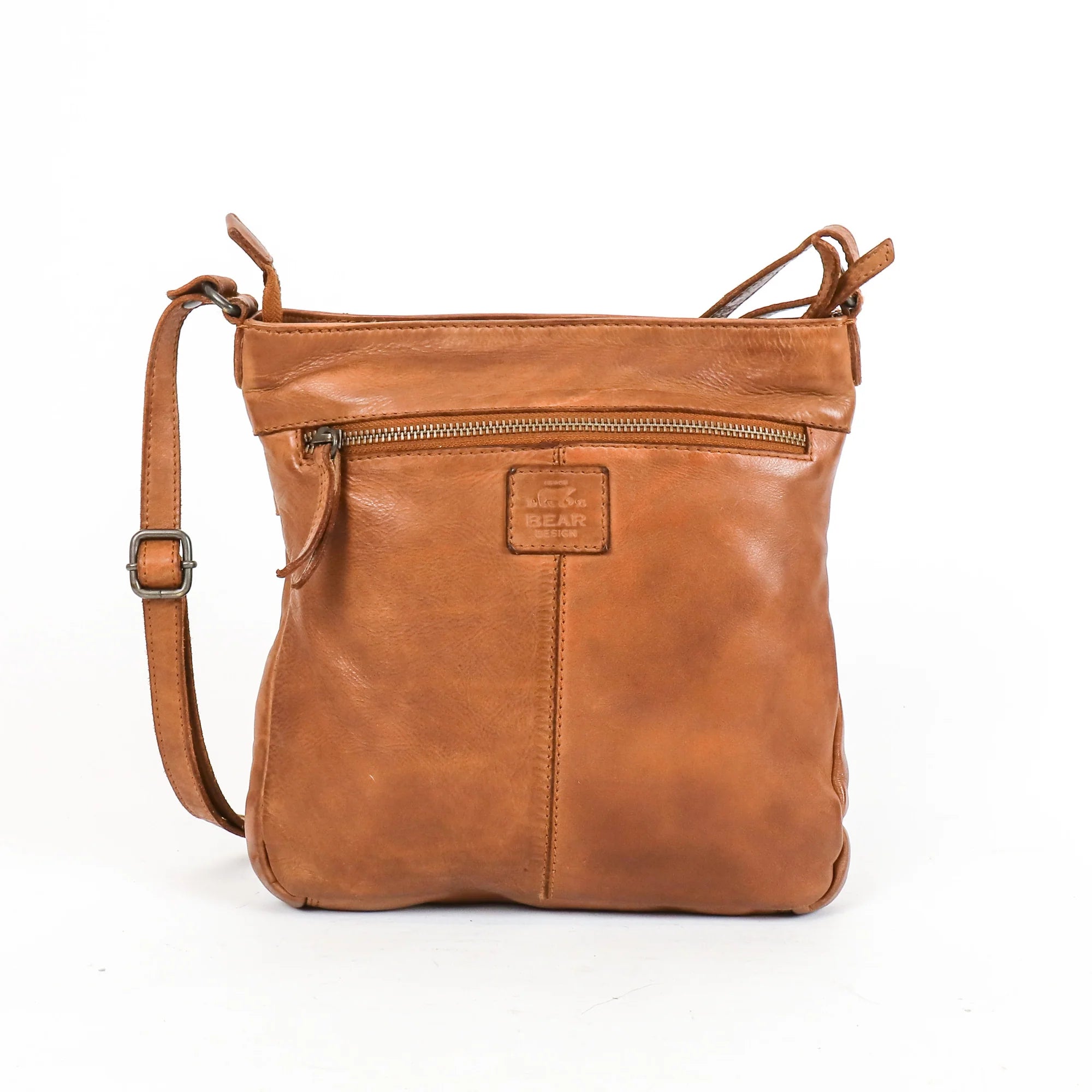 Beardesign Dames schoudertas CL40496 Cognac