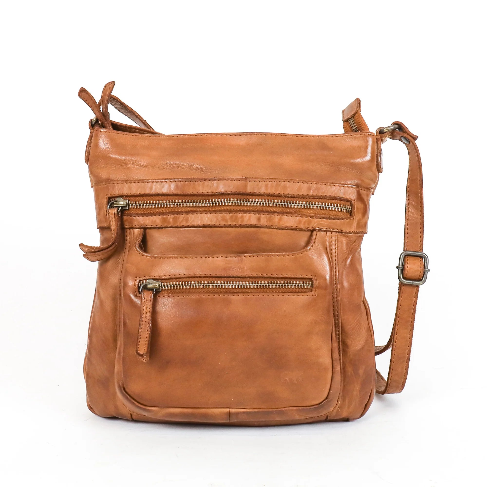 Beardesign Dames schoudertas CL40496 Cognac