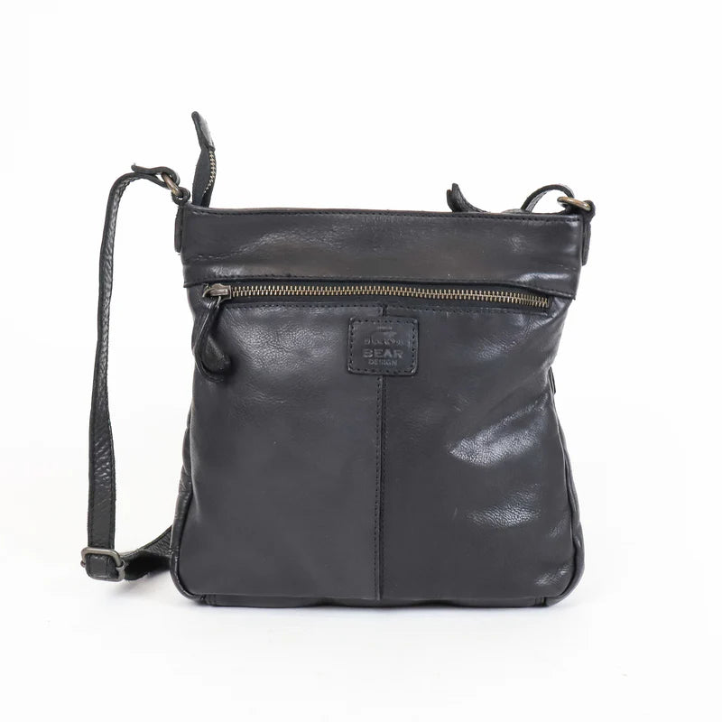 Beardesign Dames schoudertas CL40496 Zwart