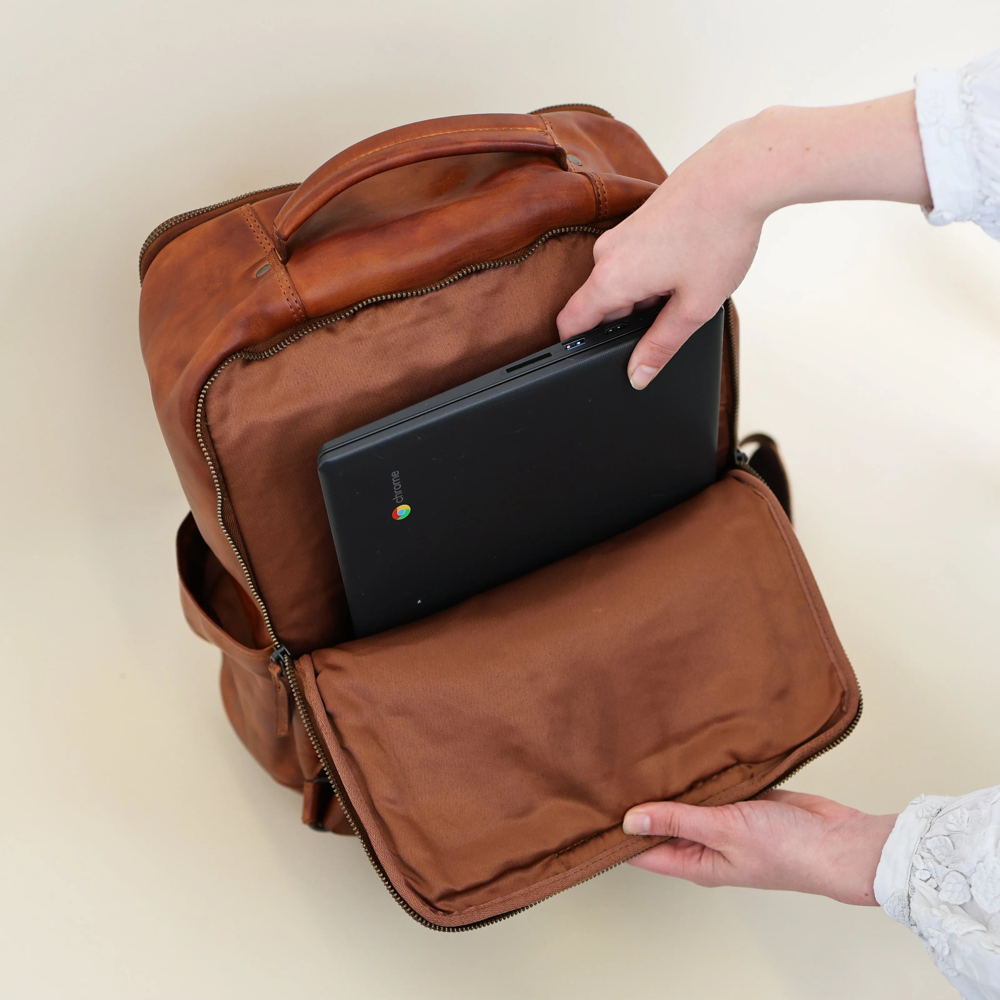 Beardesign Laptop-reisrugtas CL45375 Cognac