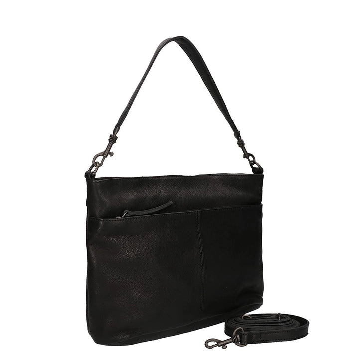 Beardesign Hand/schoudertas CP1536 Zwart Angelica