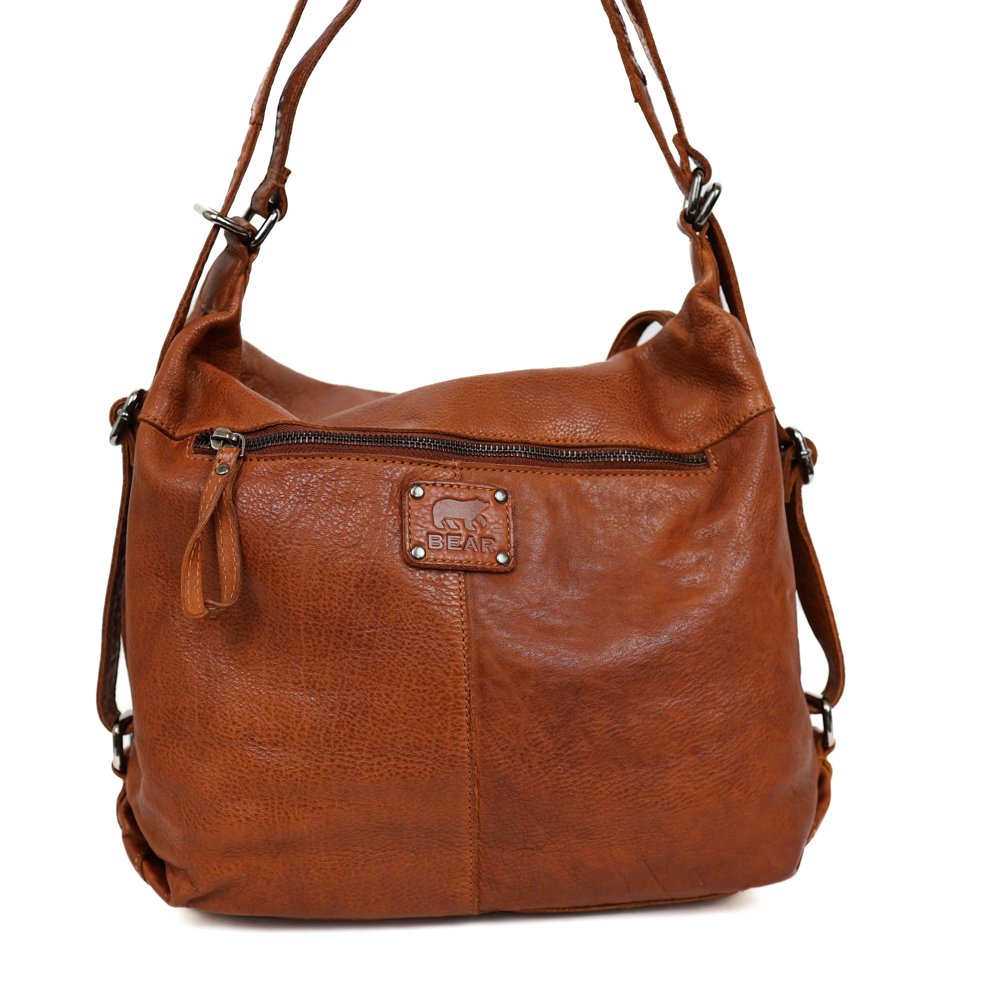 Bear Design Rugzak/Handtas Veerle Cognac