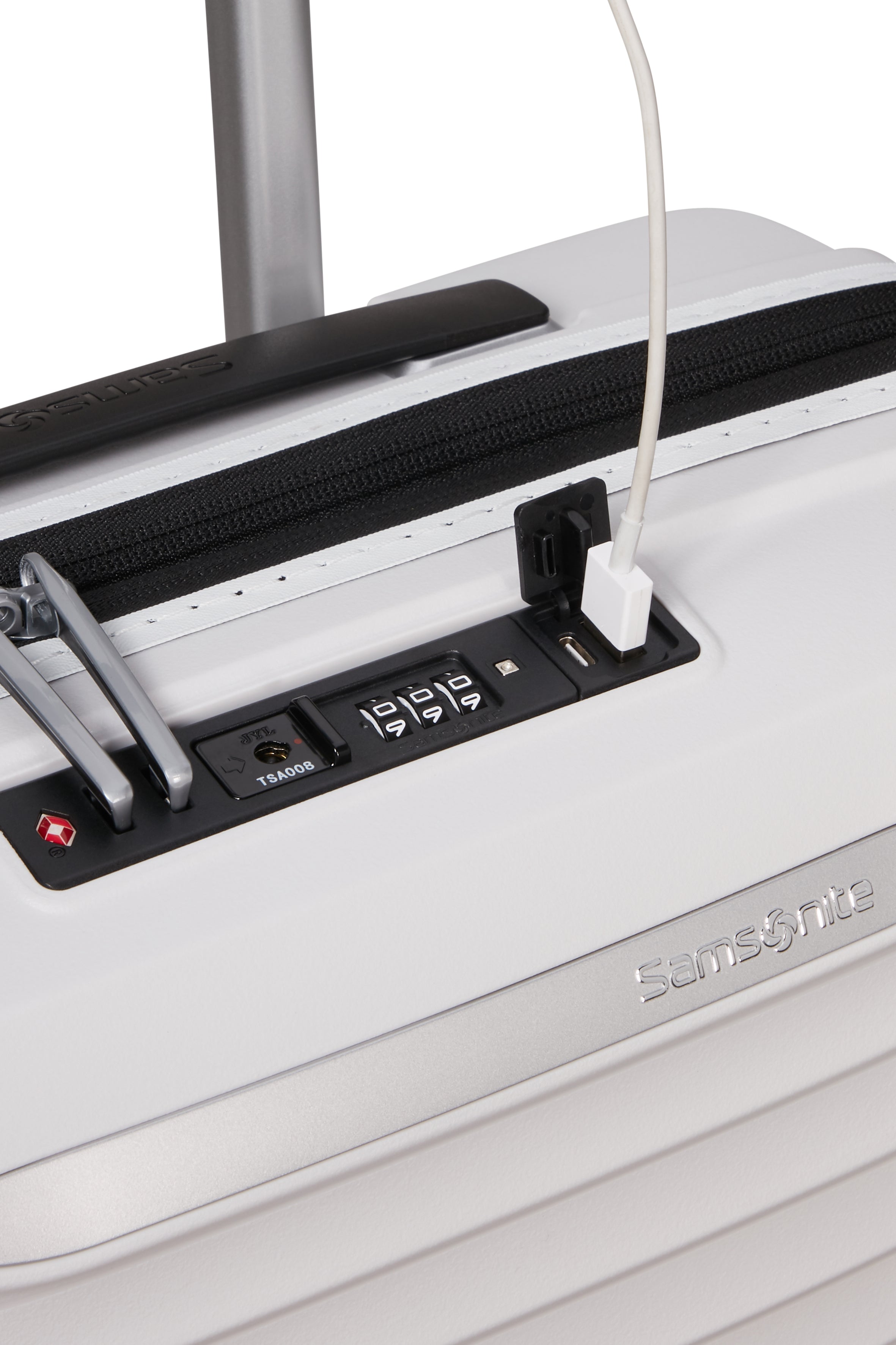 Samsonite Upscape Cloud White Spinner 55CM