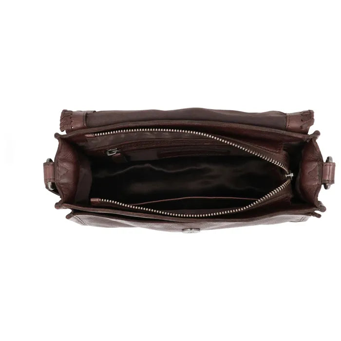 Hide & Stitches W00748 Donkerbruin Country