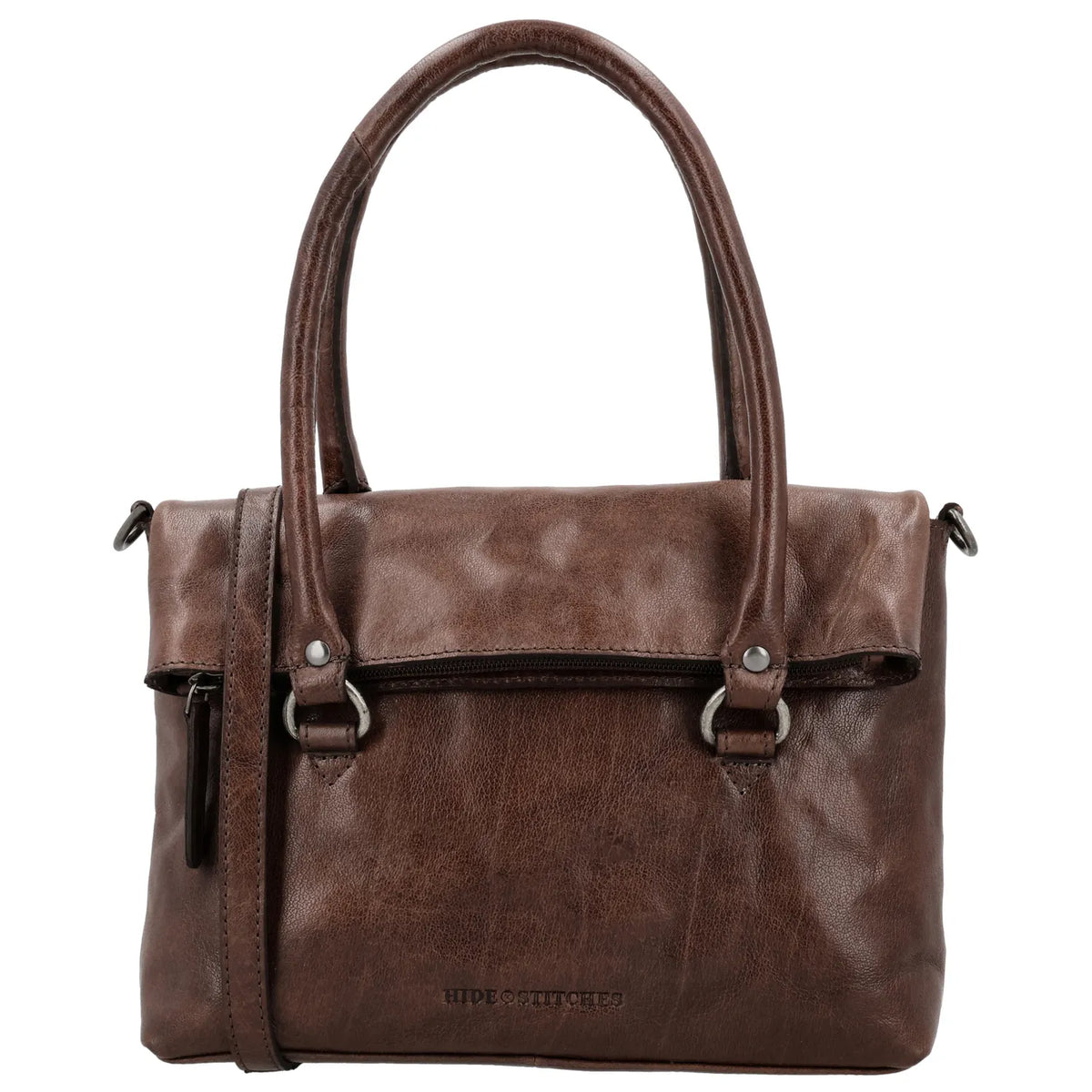 Hide & Stitches Westland Handtas W01234-097 Donkerbruin