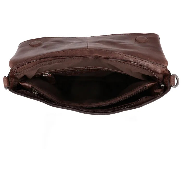 Hide & Stitches Westland Handtas W01234-097 Donkerbruin