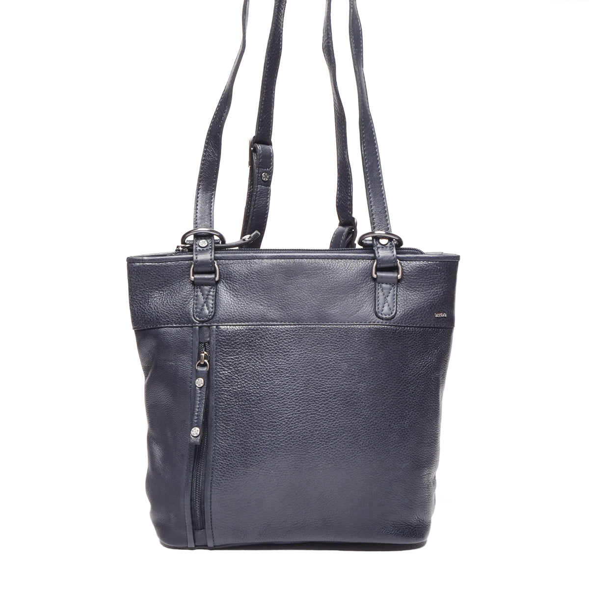 Berba leren convertible rugzak lucca 335-967-07 navy