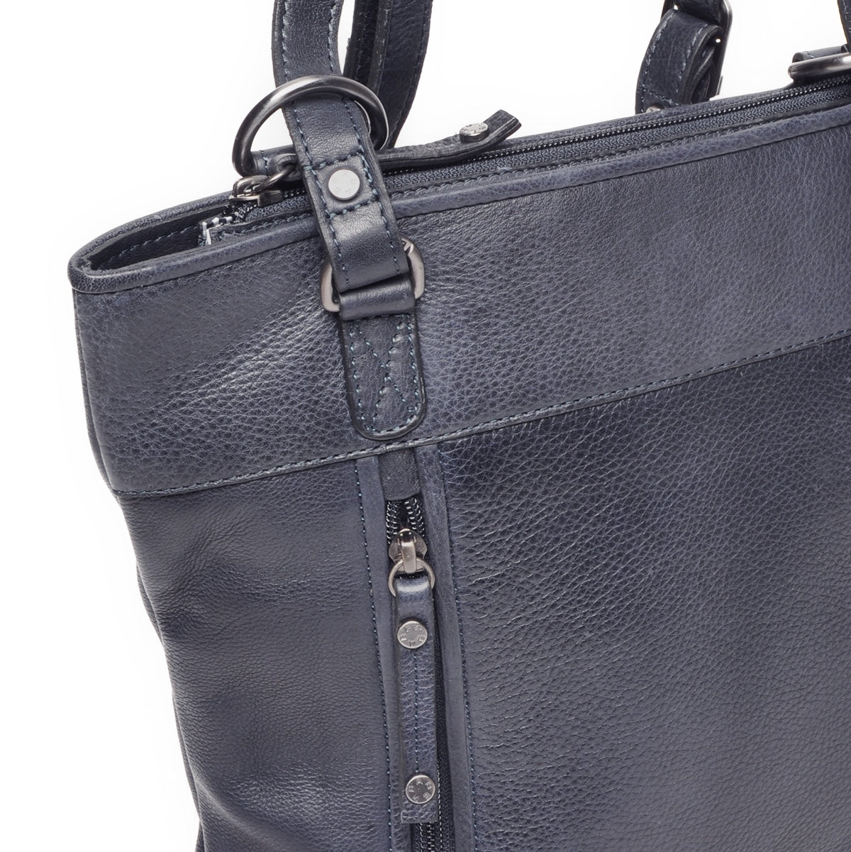 Berba leren convertible rugzak lucca 335-967-07 navy