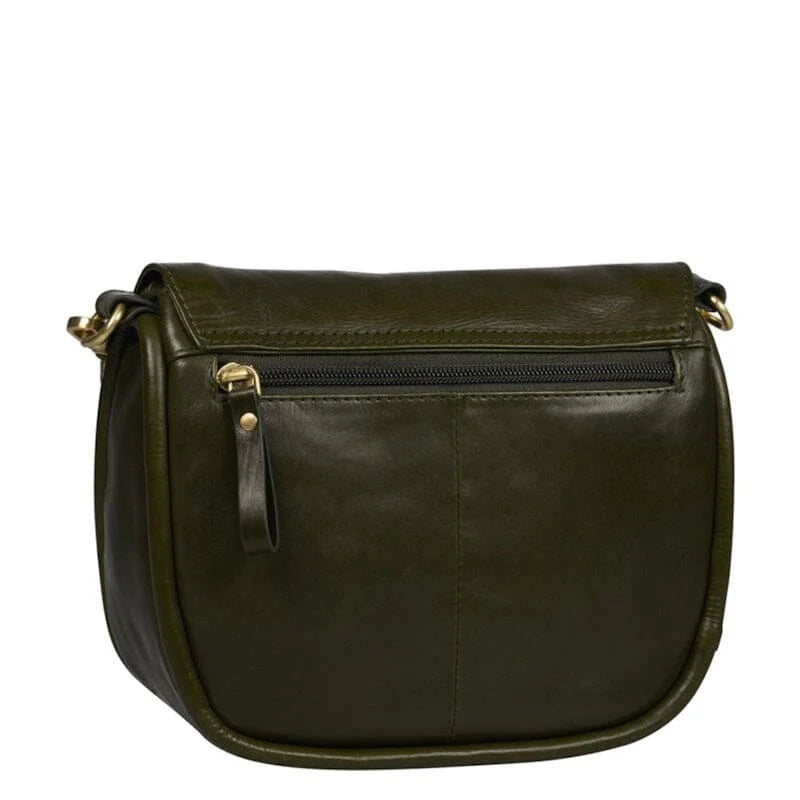 Vintage Veda Satchel Bag Olive