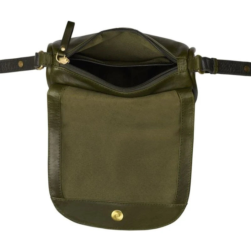 Vintage Veda Satchel Bag Olive