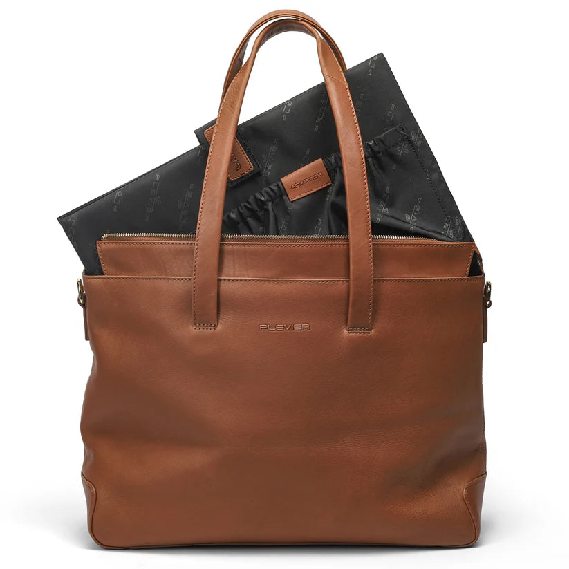 Plevier Edge Dameslaptoptas 160-3 Cognac 16"