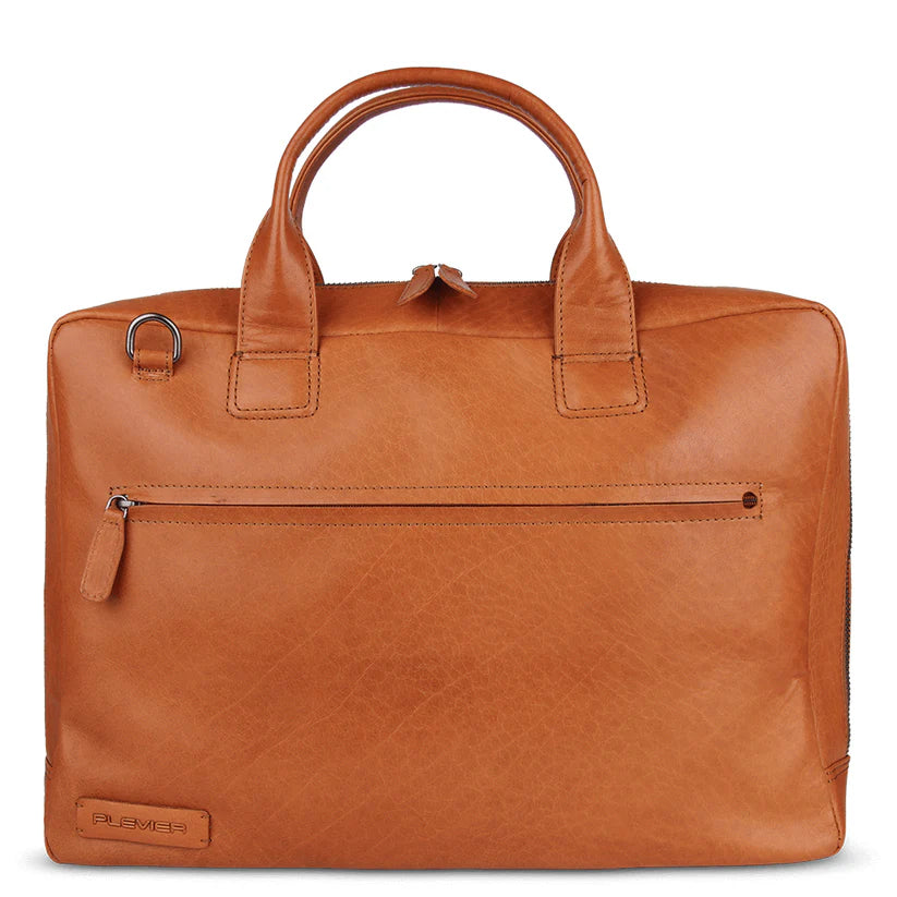 Plevier Onyx Cognac Laptoptas 358-3 17.3 Inch